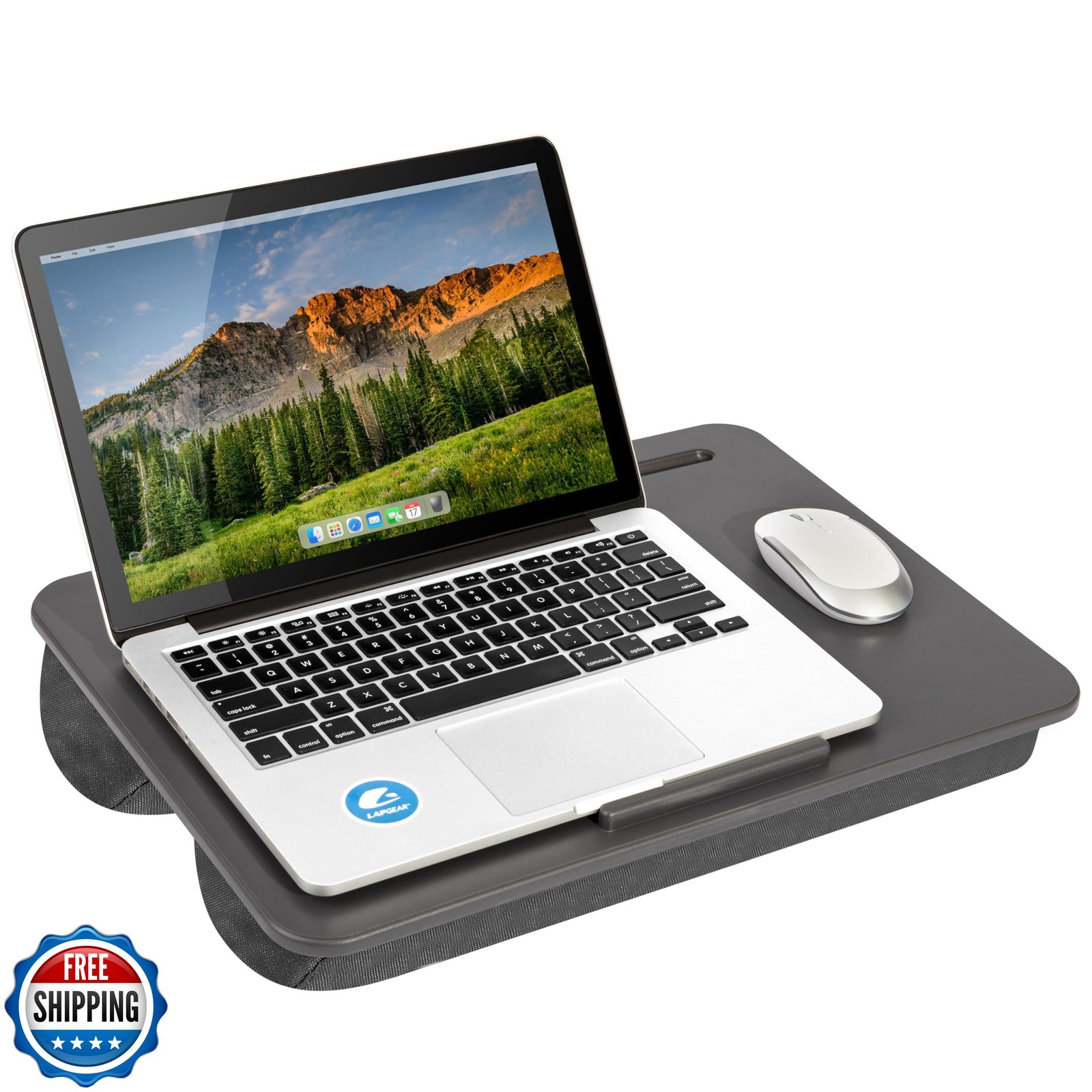 LAPGEAR Original Lap Desk – Large (17.9” x 13”) | Fits Up to 17.3” Laptops | 
