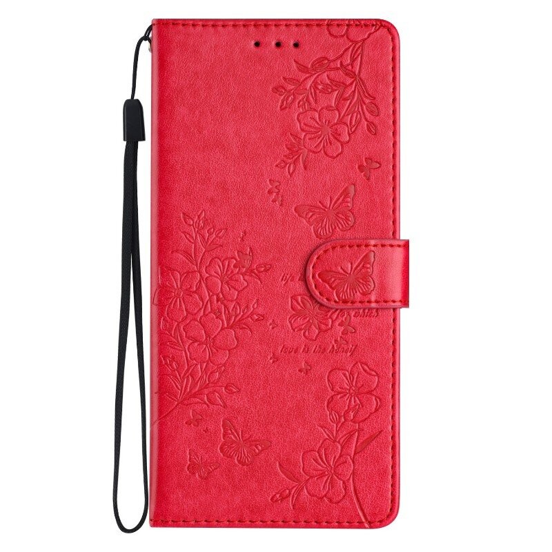 Butterfly Flower Wallet Cover Case For Redmi Note 13 14 15 12 A5 A4 15C A3X 13C