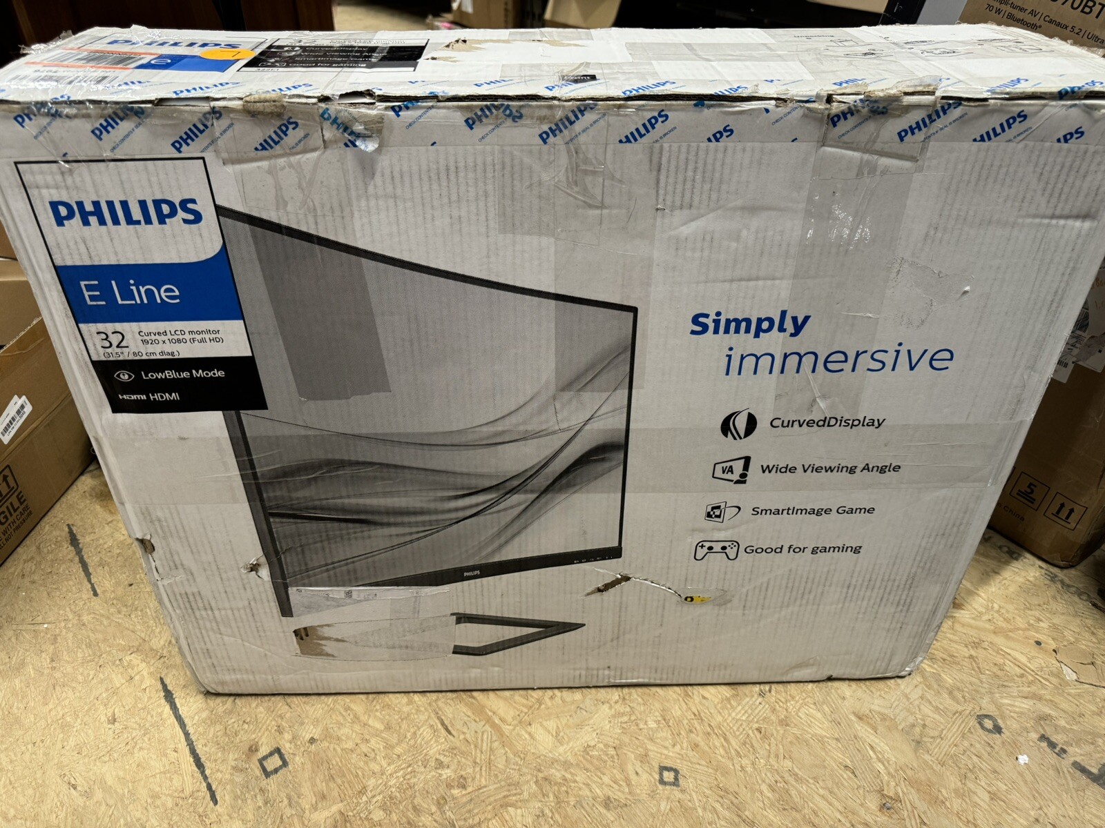 Philips E-Line 322E1C 32" LED Curved FHD FreeSync Monitor