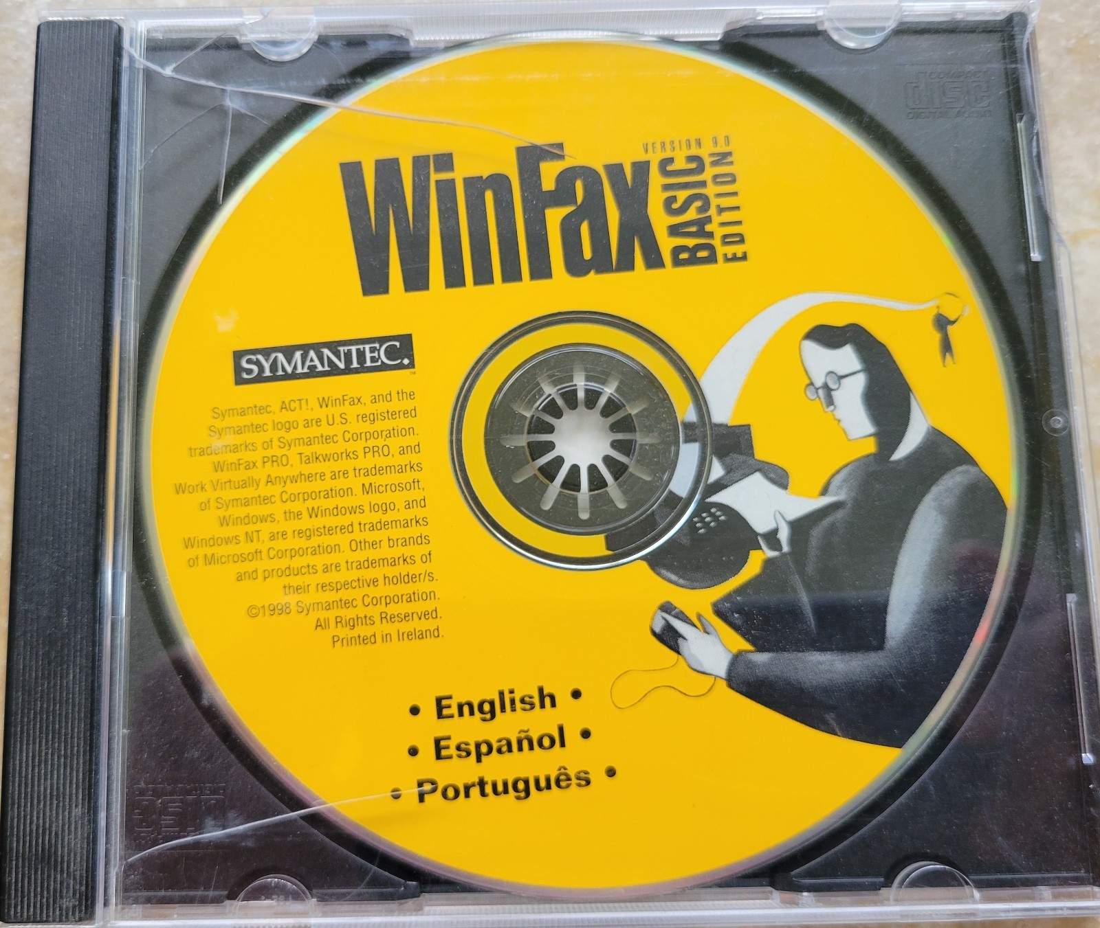 Vintage CD - WinFax Basic Edition by Symantec, Ver 9.0