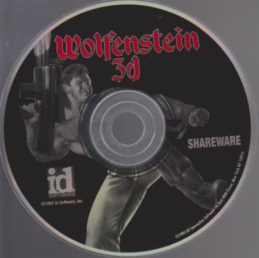 Wolfenstein 3D: Shareware PC CD classic first person shooter game World War II