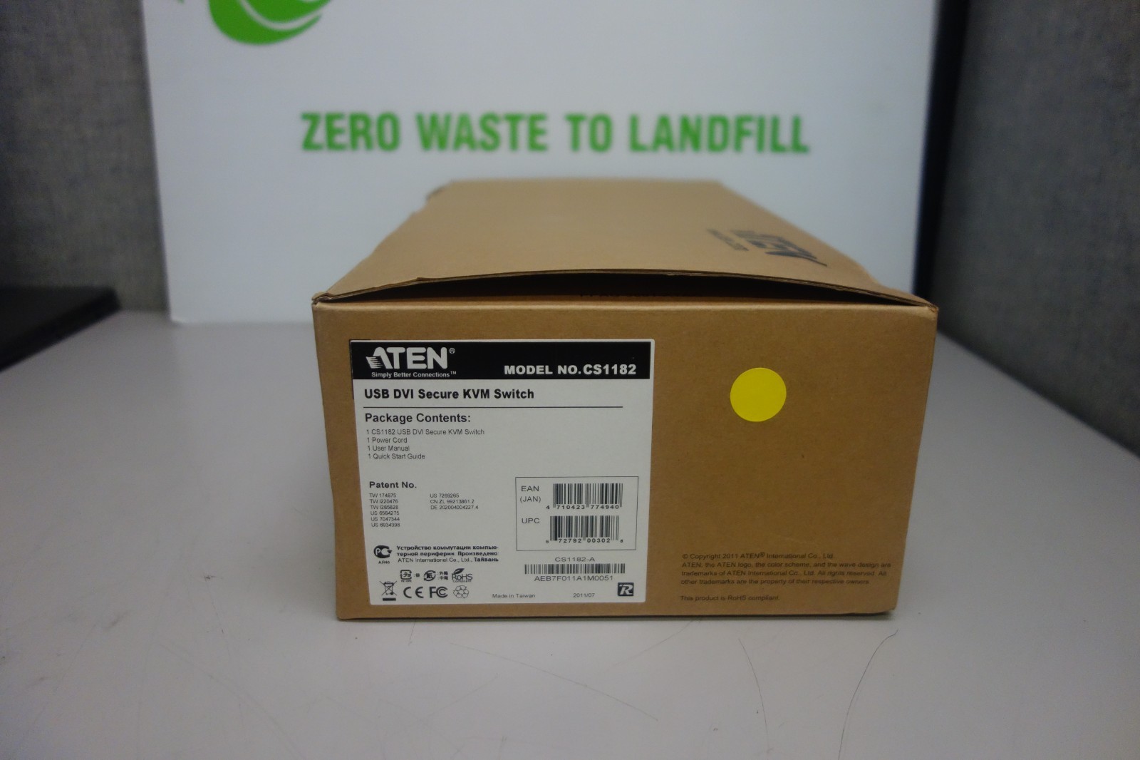 Aten CS1182 USB DVI Secure KVM Switch