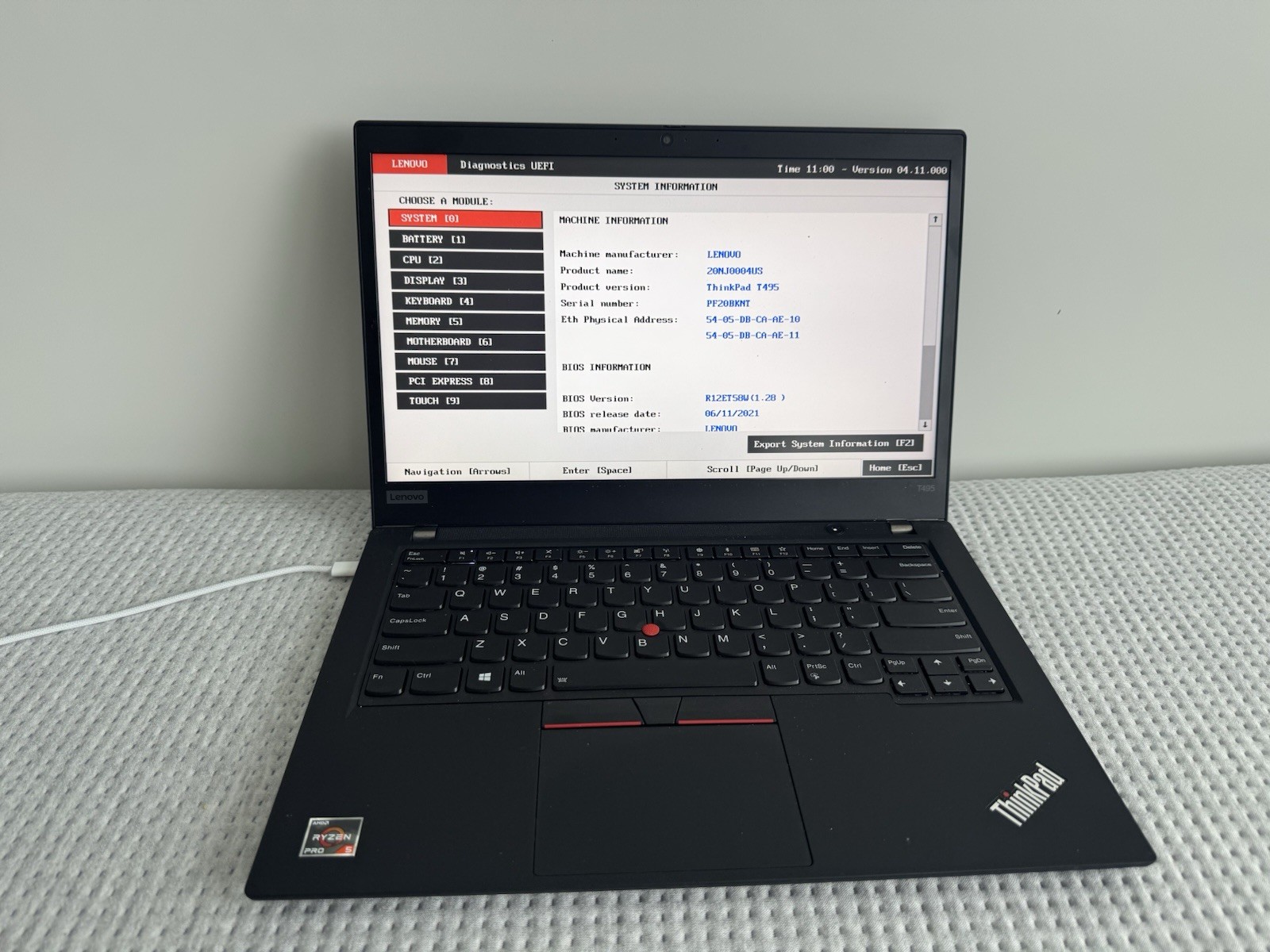 Lenovo ThinkPad T495 (Ryzen 5 Pro 3500U, 8GB RAM)