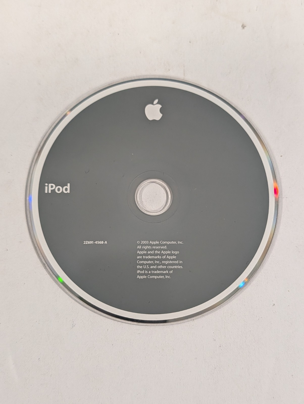 Apple iPod Software Install CD 2005 2Z691-4568-A | Original Vintage Disc