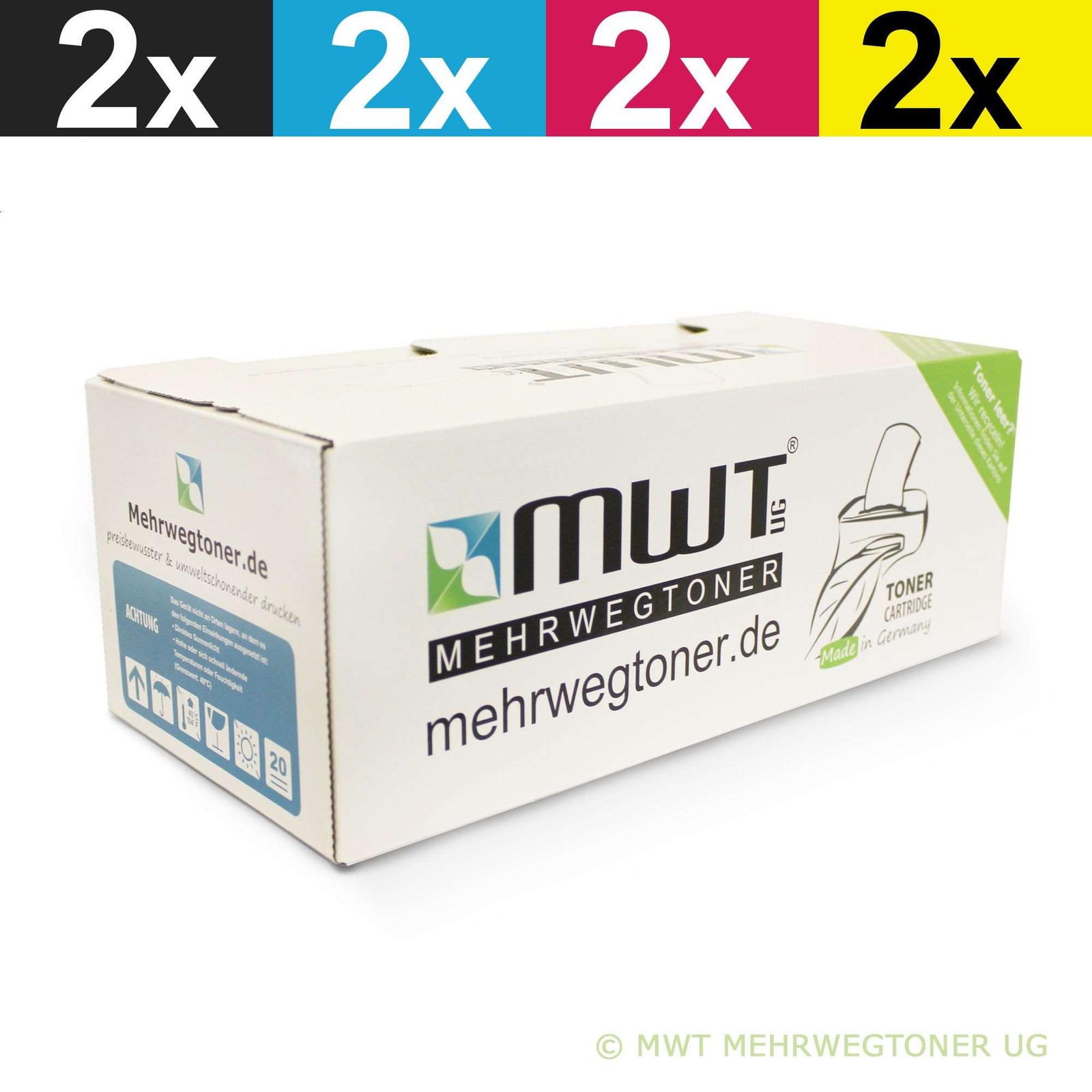 8x MWT Eco Toner for OKI ES-3640-E ES-3640-EX