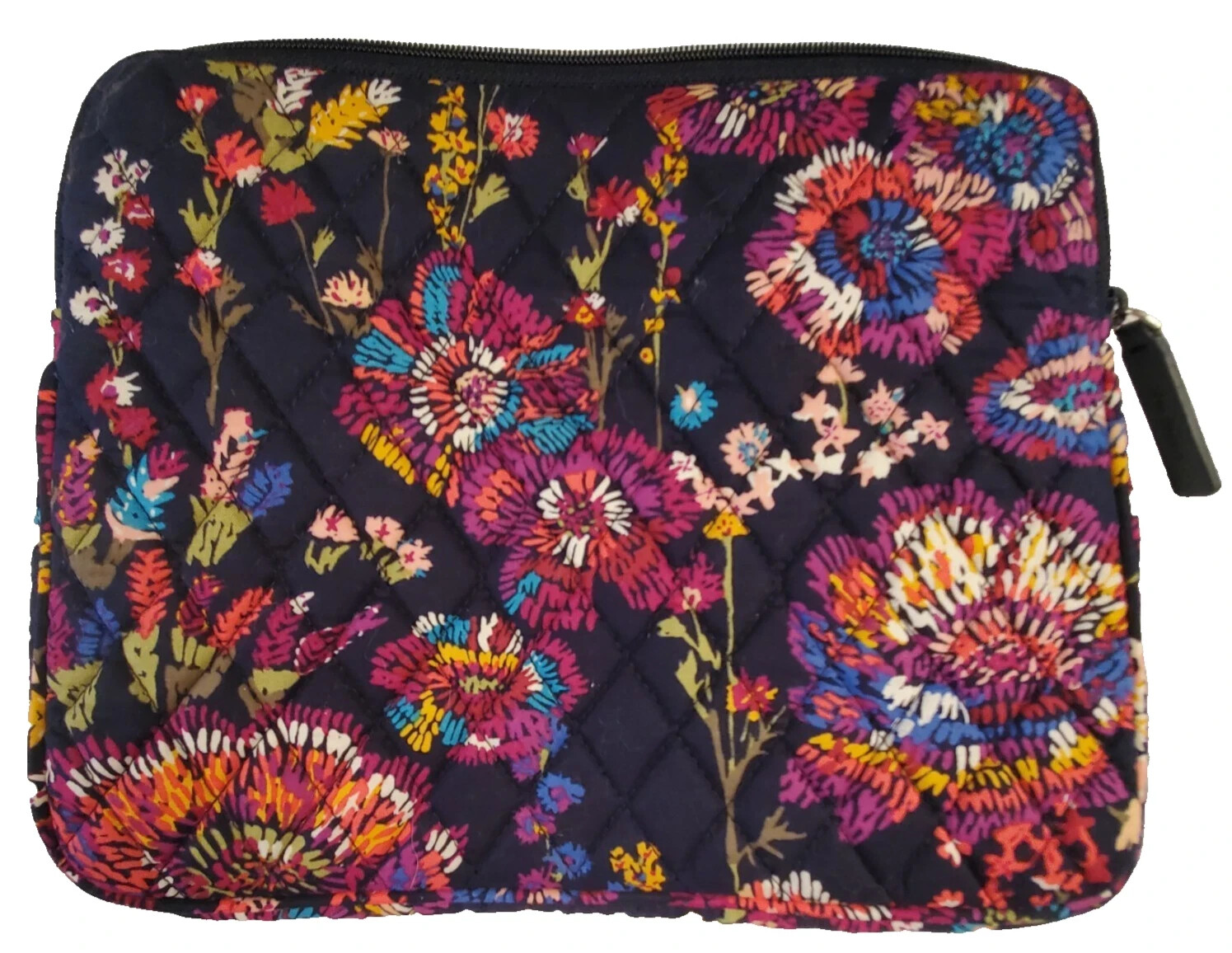 Vera Bradley Midnight Flowers Tablet Sleeve - 8.5” x 10.5”