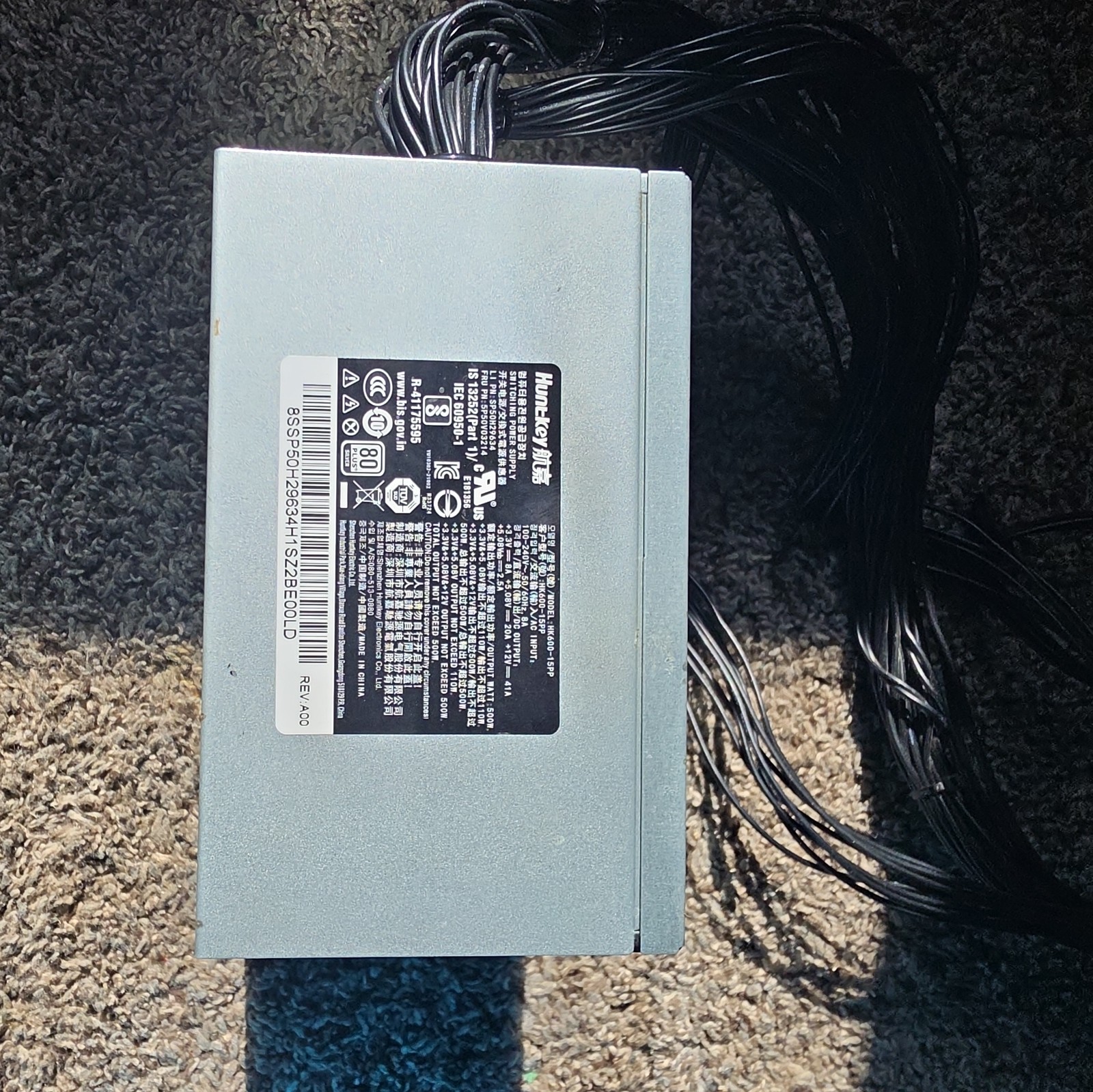 5P50V03214 NEW GENUINE LENOVO LEGION PWR_SUPPLY 100-240Vac 500W 85% PSU