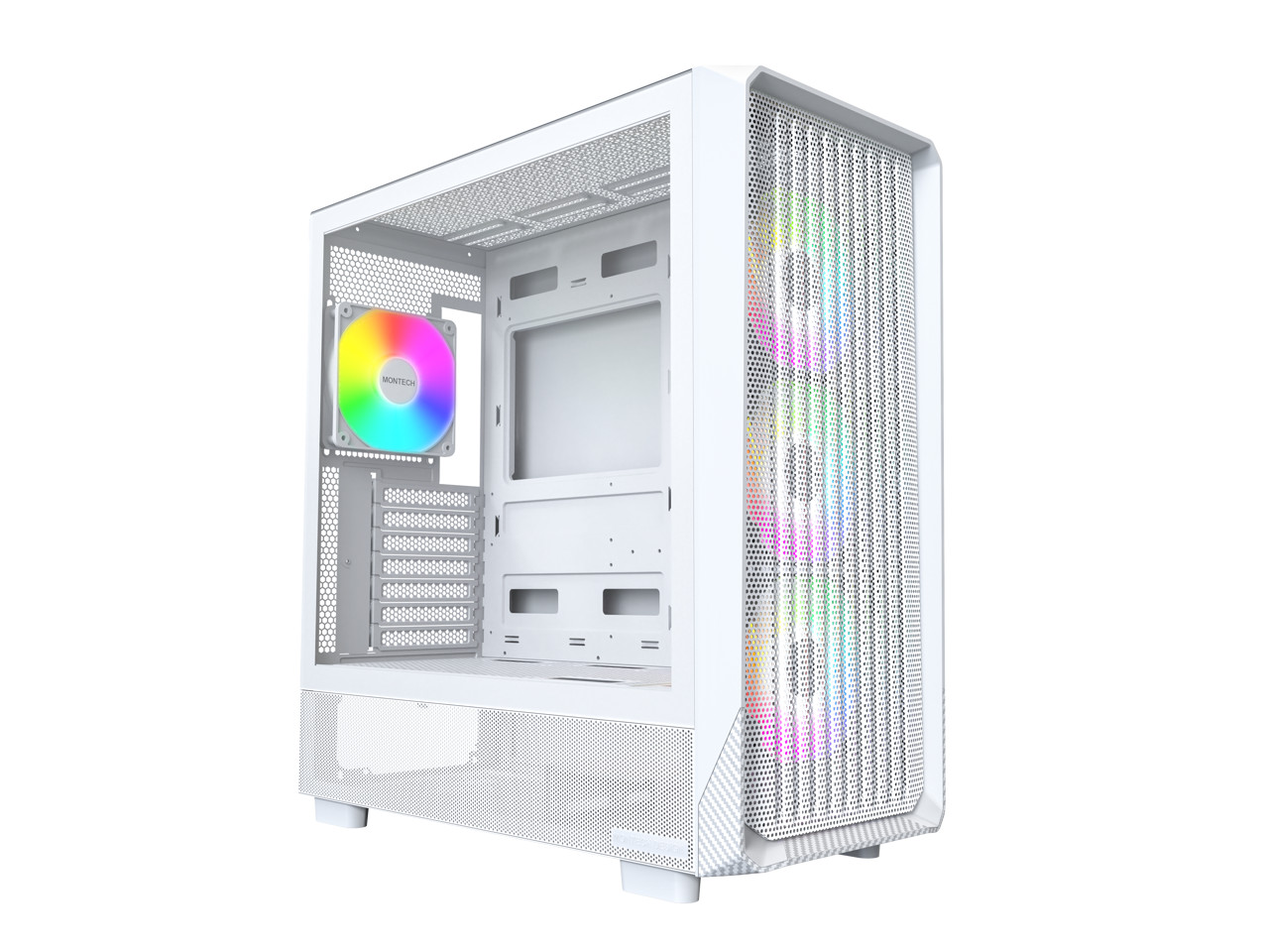 MONTECH X5- ATX Mid-Tower Gaming PC Case, High Airflow, 3x 140mm and 1x 120mm Fa