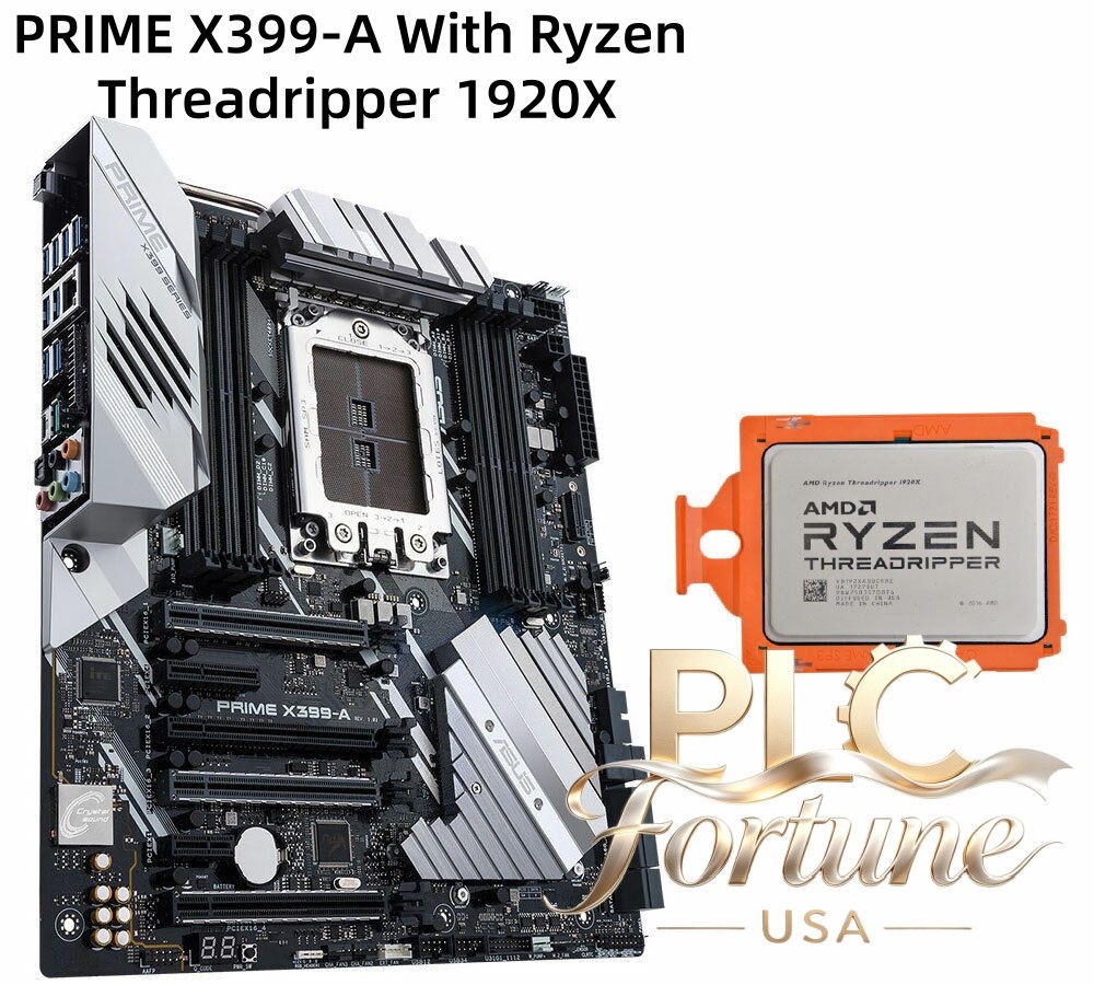 ASUS PRIME X399-A MotherBoard E-ATX + AMD Ryzen Threadripper 1920X 3.50GHz CPU