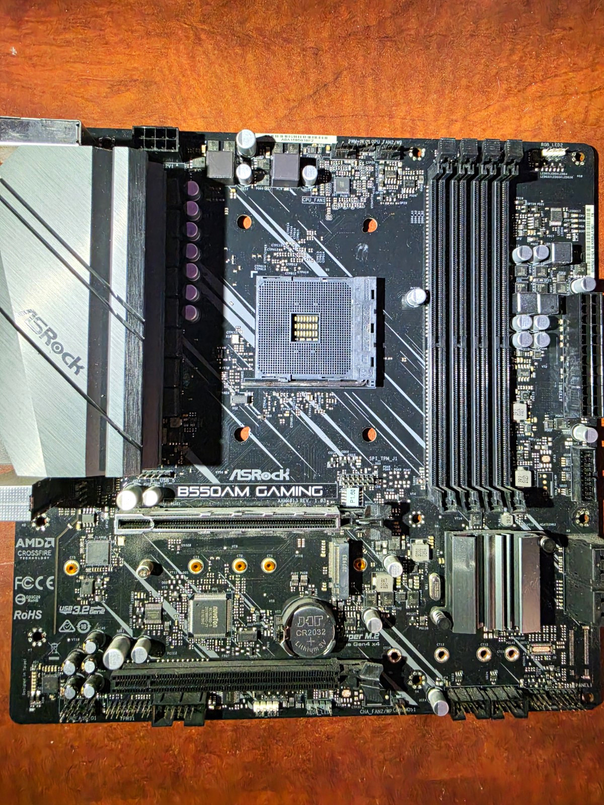 ASRock B550AM Gaming MicroATX AM4 DDR4 Motherboard w/ Multi-GPU Support