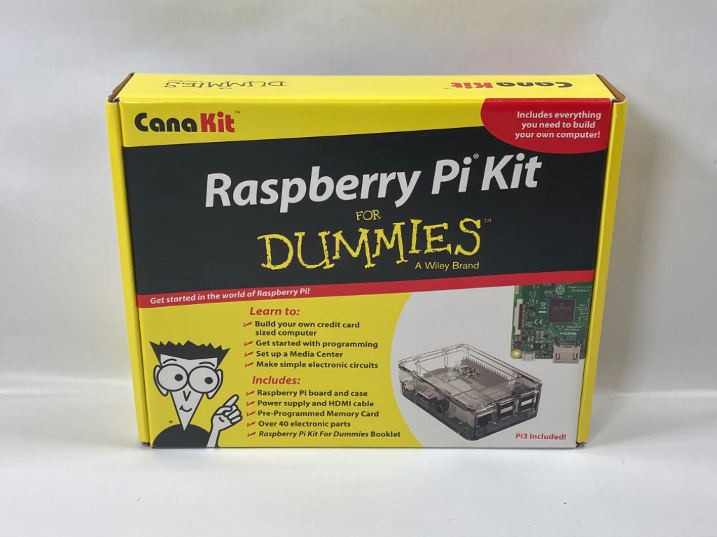 CanaKit Raspberry Pi 3 Complete Starter Kit for Dummies, Raspberry Pi 3 Included