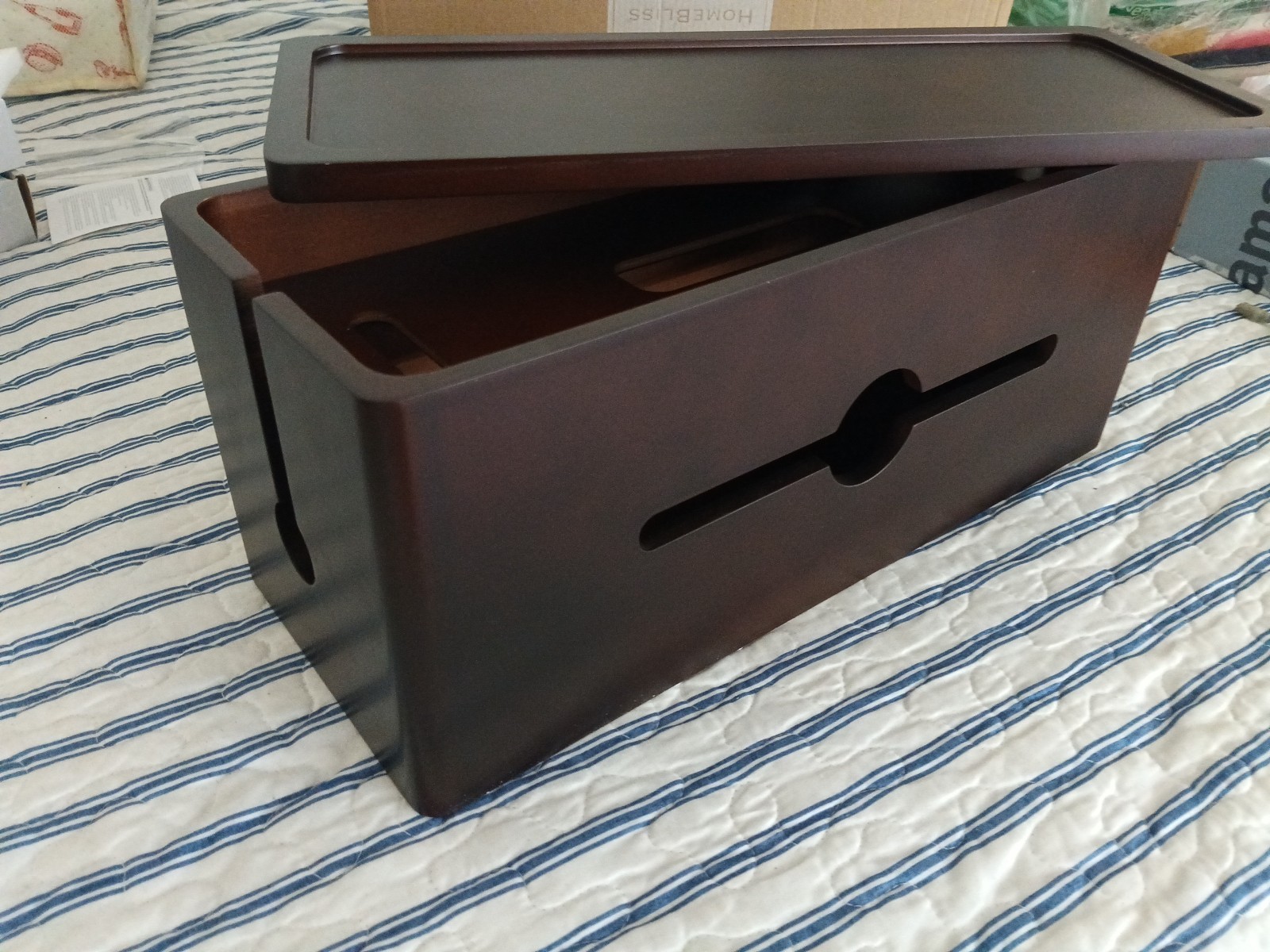 Homebliss Large Cable Management Box Cable Organizer Box