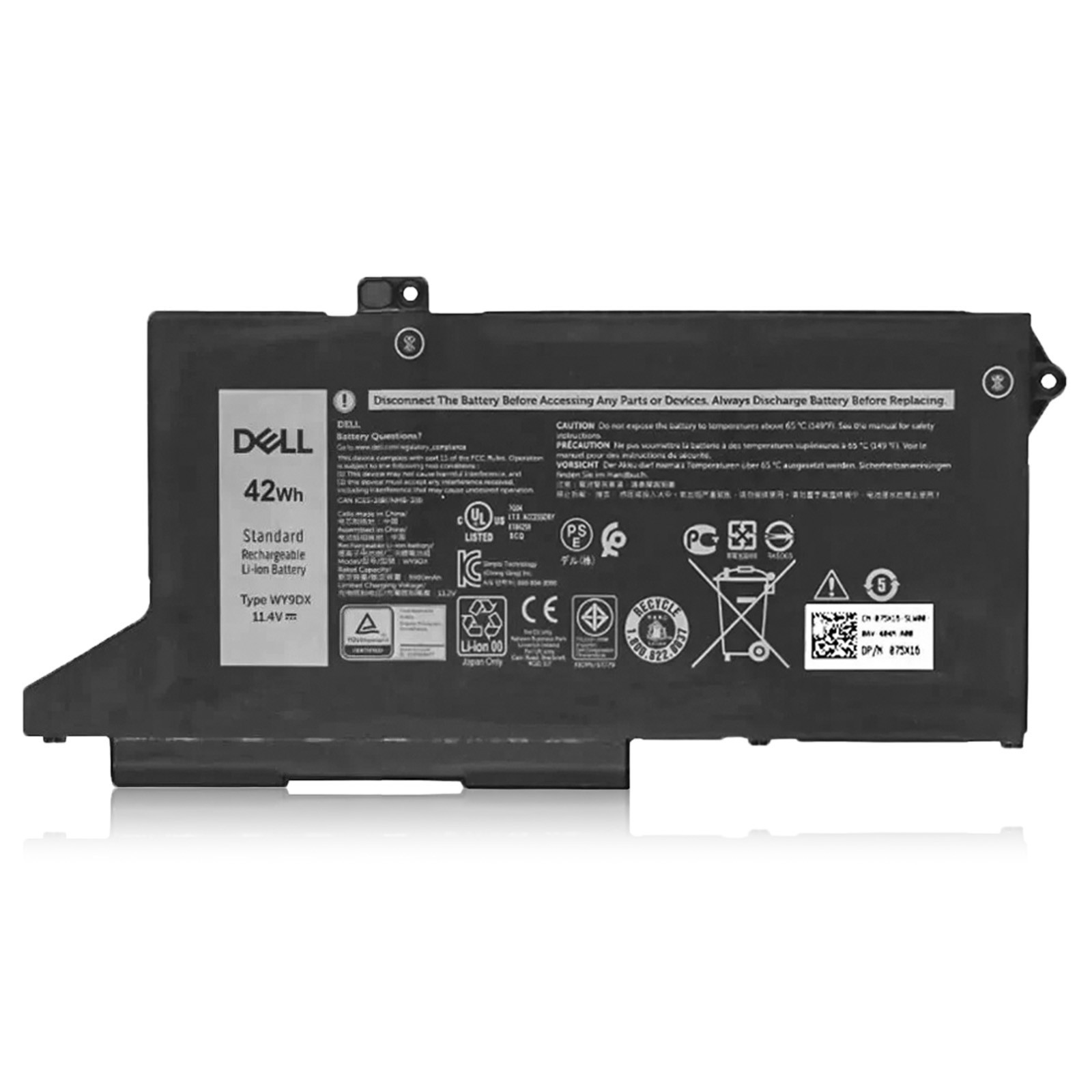 OEM Genuine 42WH WY9DX Battery For Dell Latitude 5420 5520 005R42 0M3KCN 01K2CF