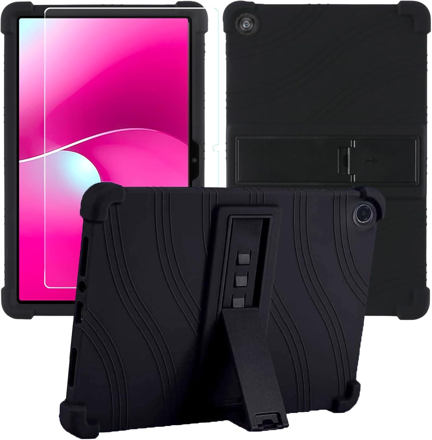 Case for 10.1" Tablet with Heavy Duty Shockproof Full-Protection Silicone Cover