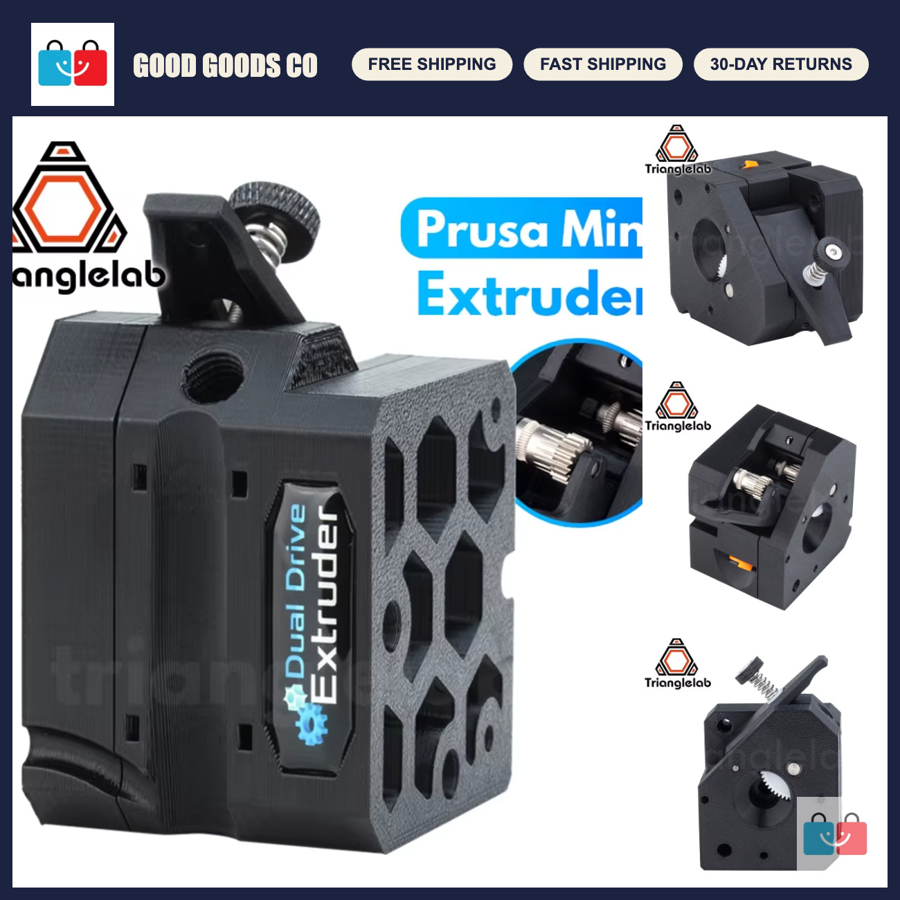 Dual Drive Extruder Upgrade Kit for Prusa Mini 3D Printer - Trianglelab Compatib