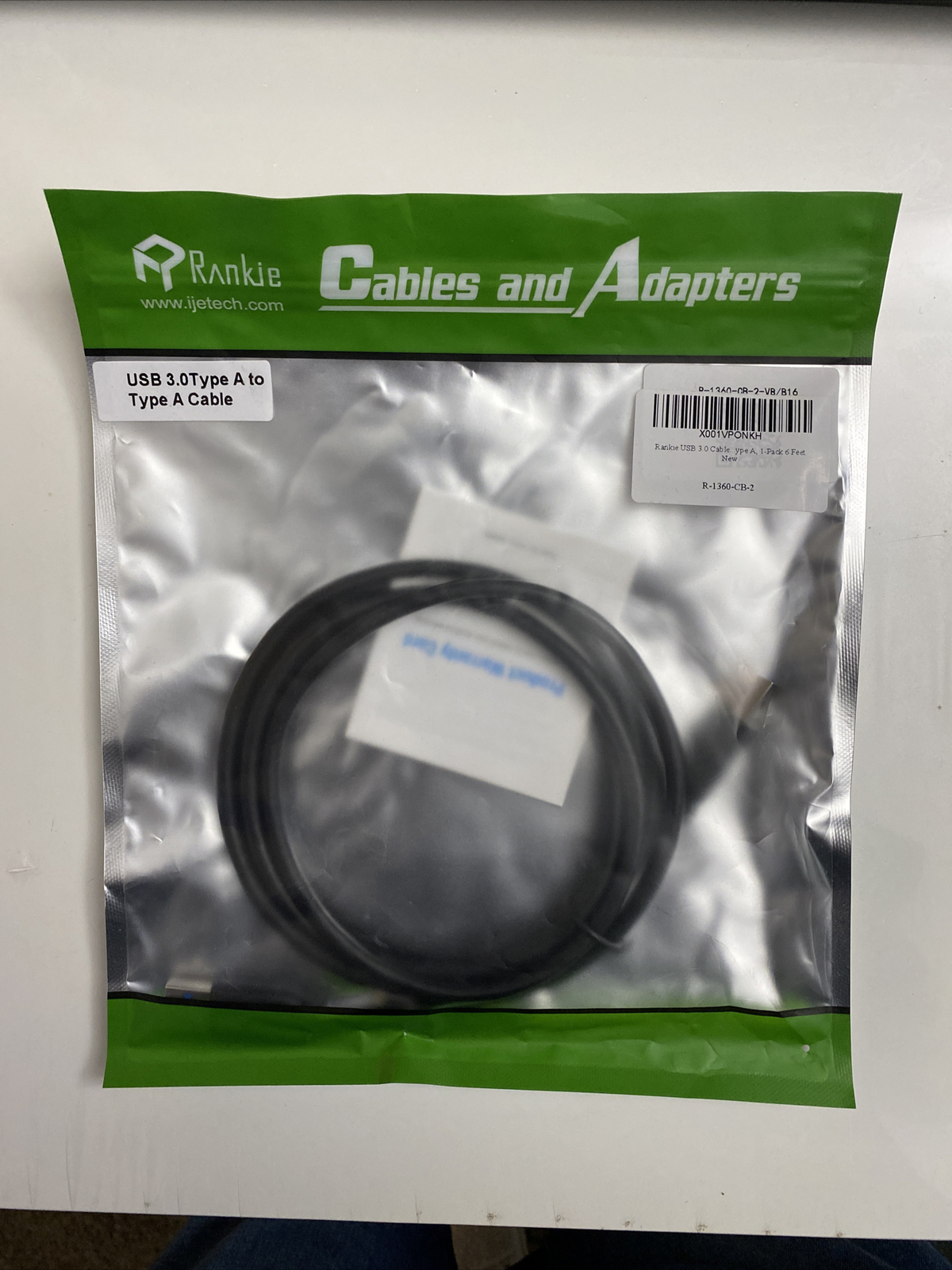 Rankie Cables And Adapters- USB 3.0 Type A to Type A Cable