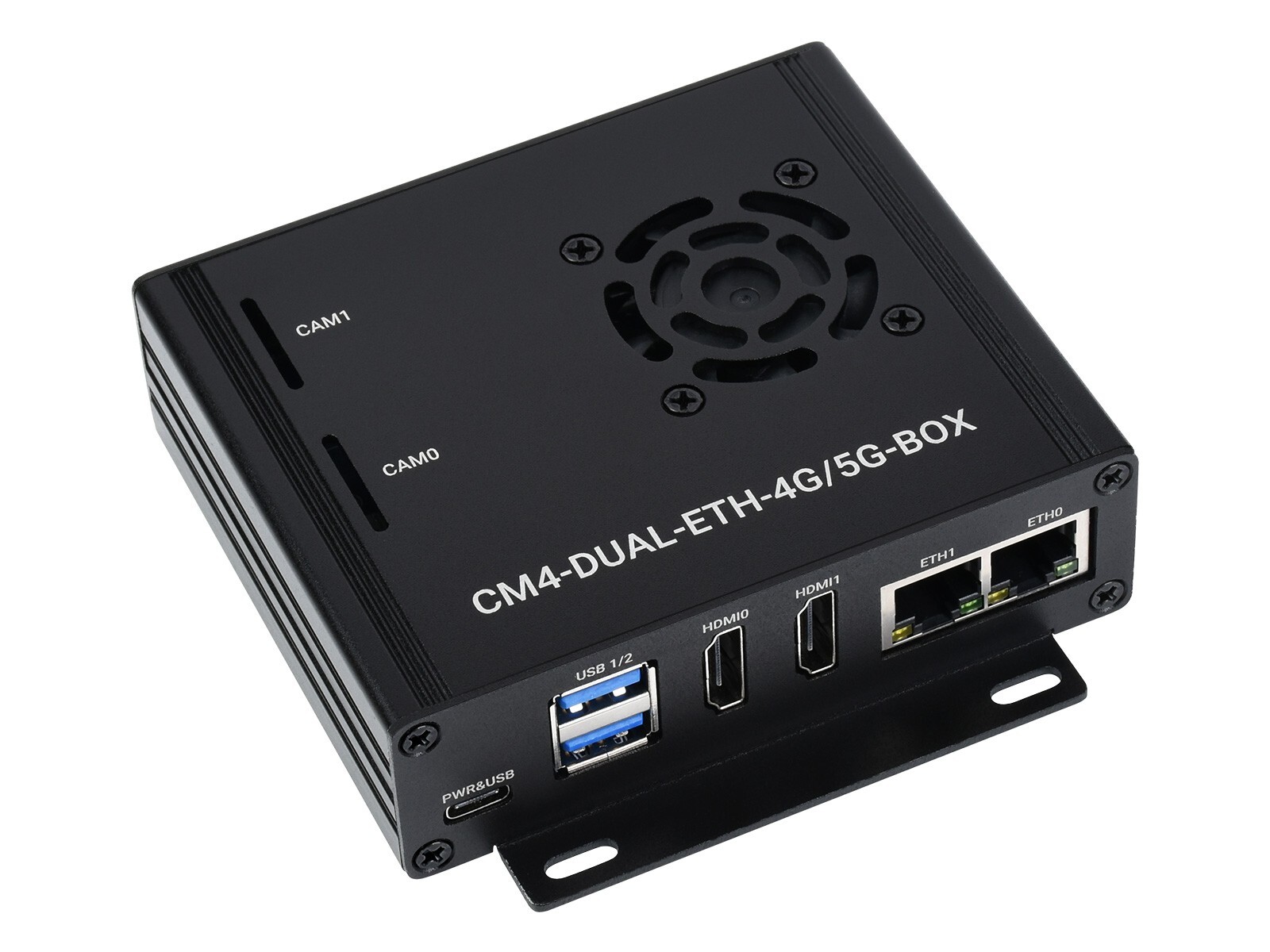 Waveshare Dual Gigabit Ethernet 5G/4G Mini-Computer Based on Raspberry Pi CM4