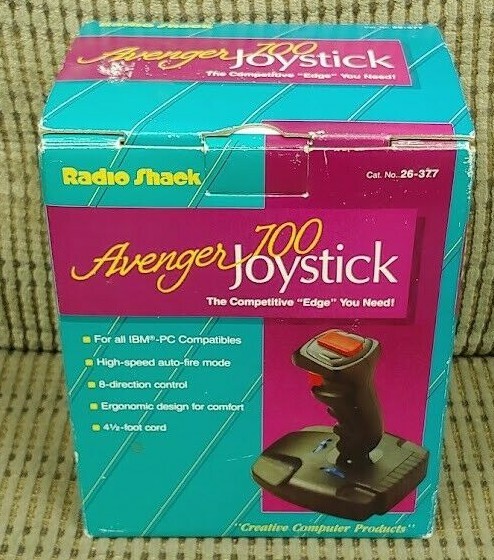 NEW RARE IBM 15 Pin Radio Shack Avenger 26-377 Joystick 700 Flight Games 2 mode