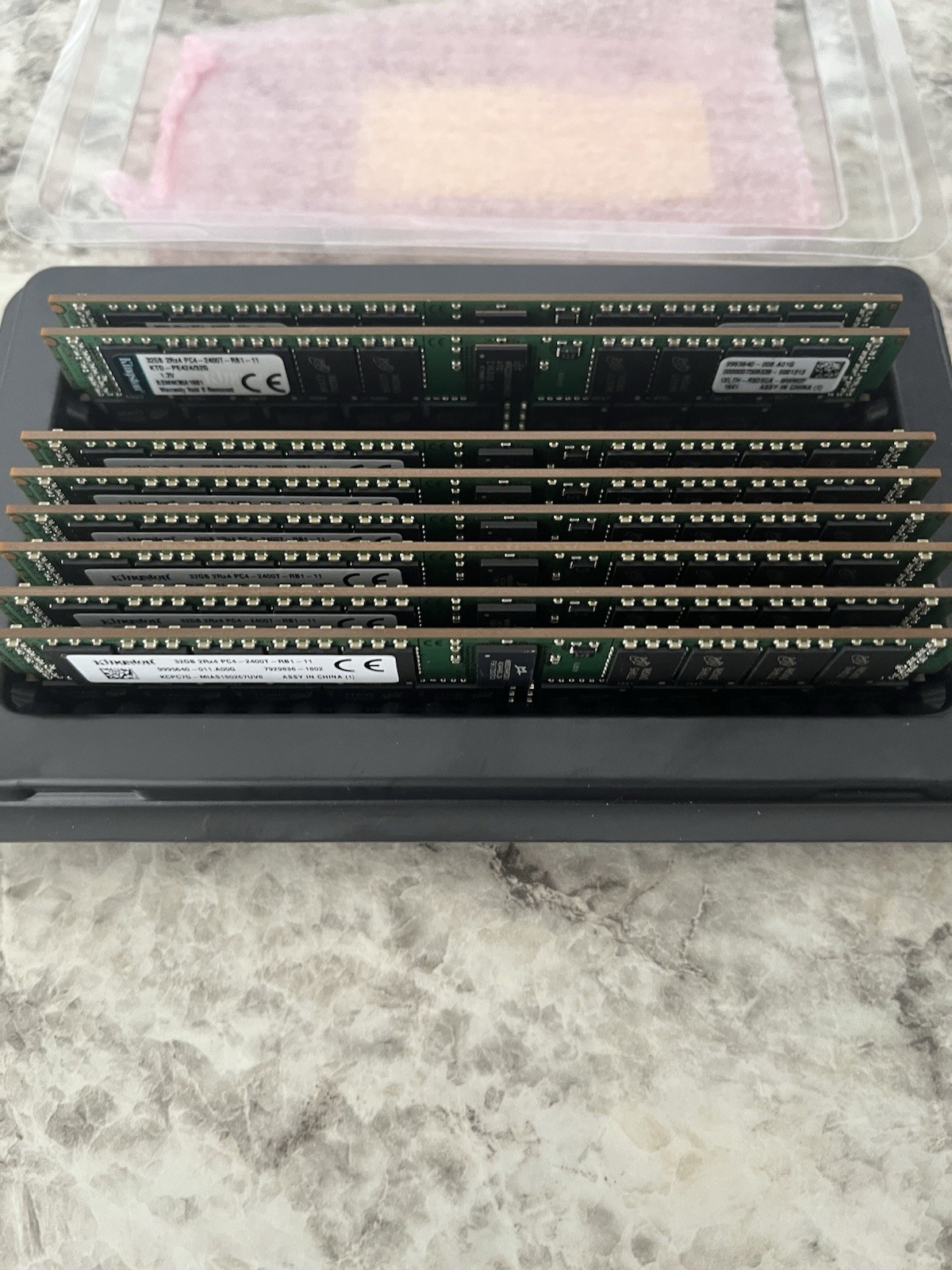 Kingston 2x32gb ECC 64GB RAM 2400T, Lot of 2 per bid