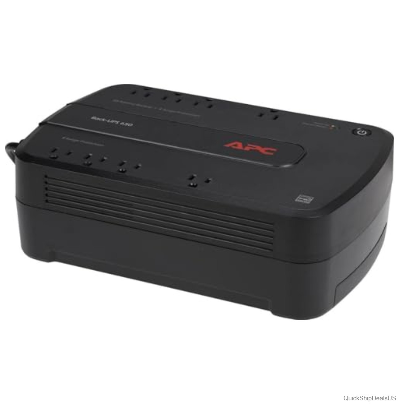 UPS Battery Backup 650VA 390W 8 Outlet Surge Protector RJ45 for PC NAS Home