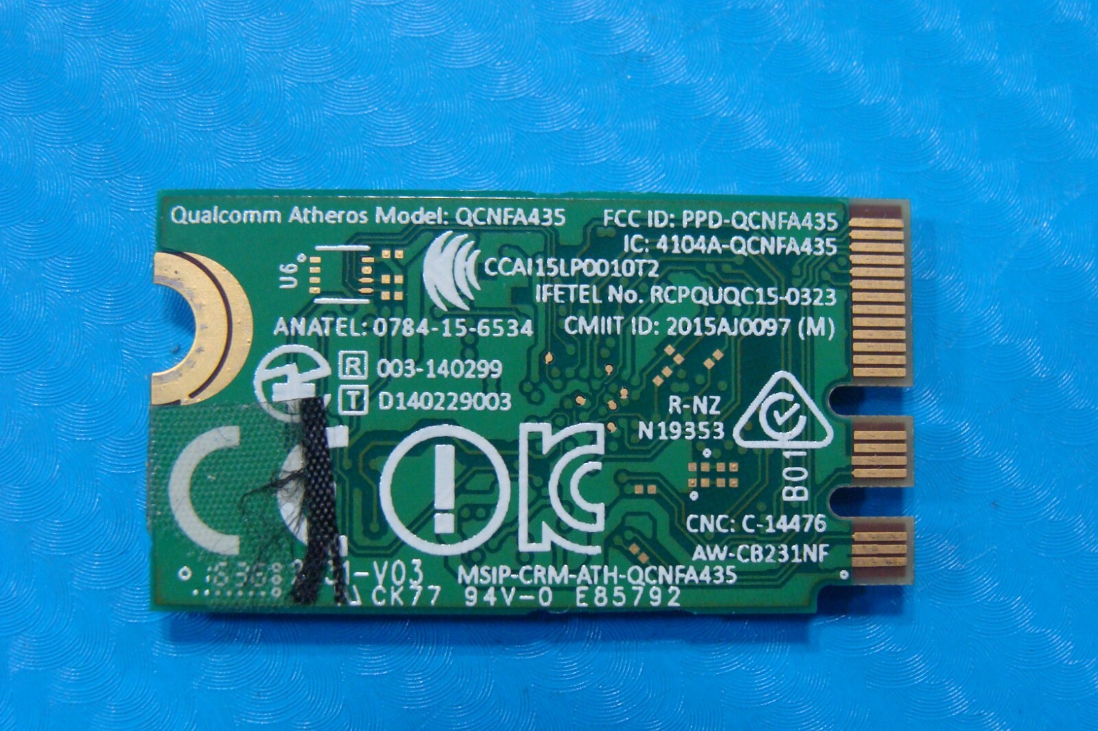 Asus 15.6" X556UQ-NH51 Genuine Laptop Wireless WiFi Card QCNFA435