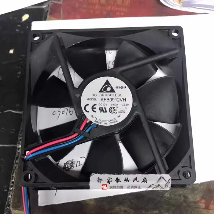 DLETA AFB0912VH DC12V 0.60A 9CM 3-Wire Server Cooling Fan