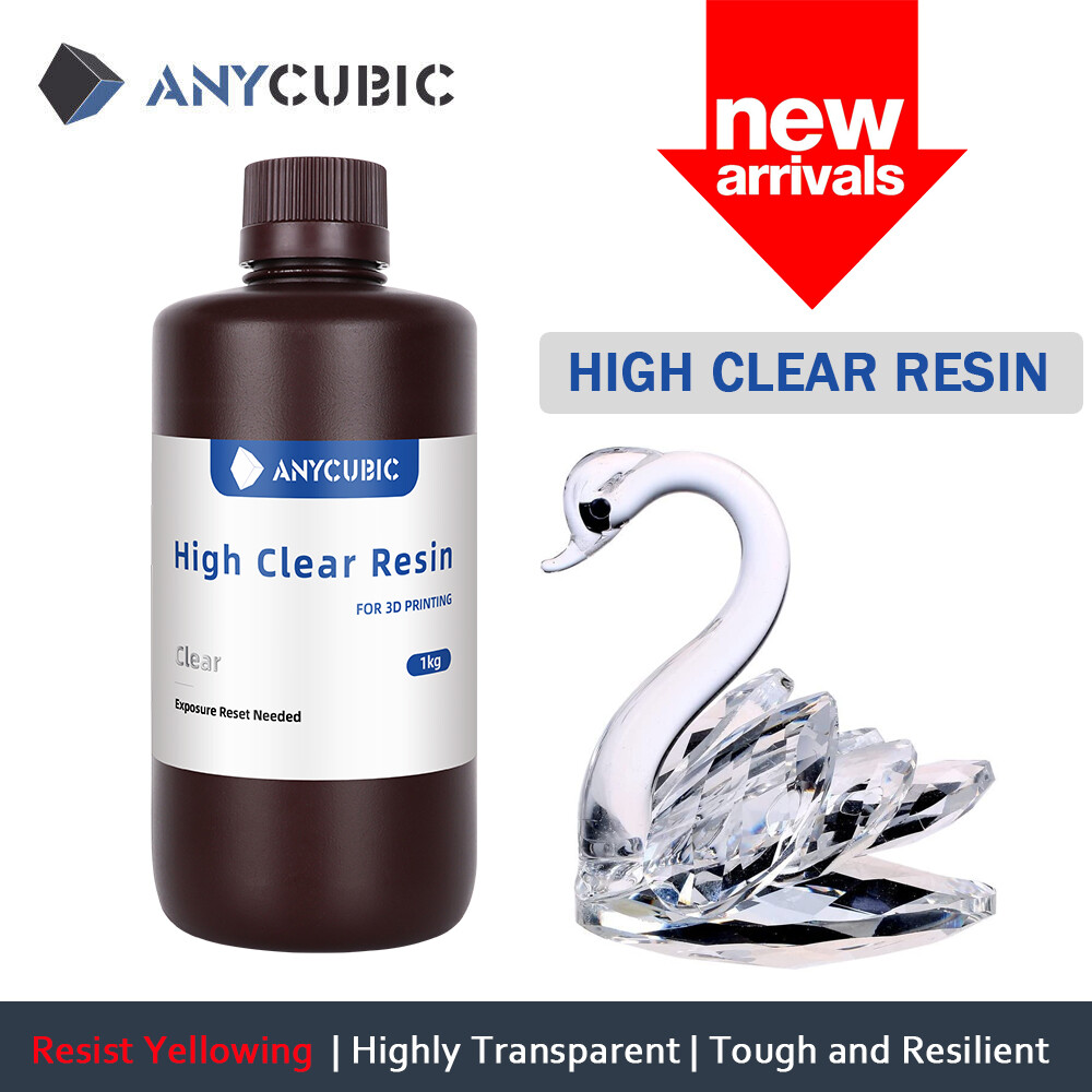 【Buy 3 Pay 2】Anycubic 1KG High Clear Resin Low Odor 405nm Rapid UV Resin SLA LCD