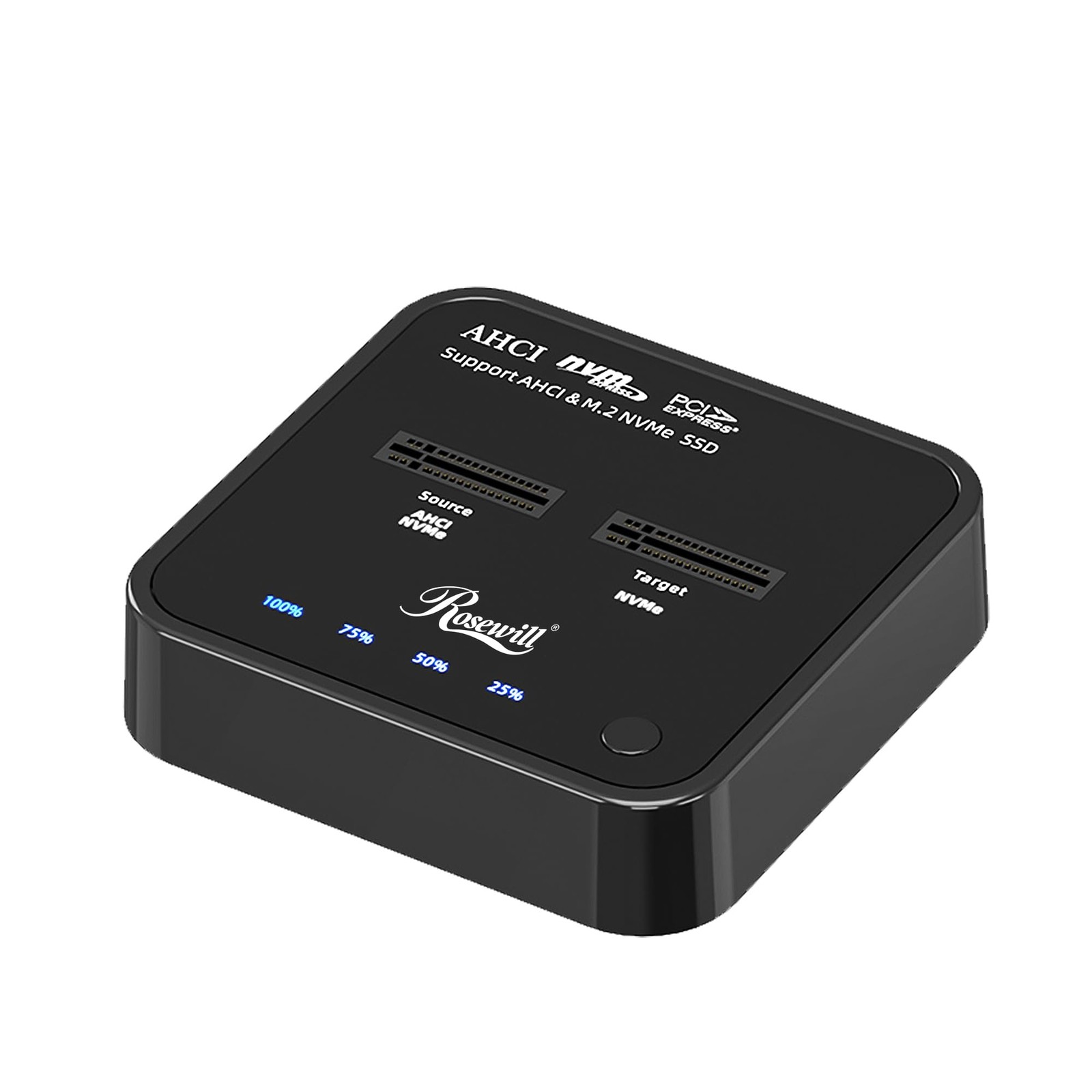 Cloner, M.2 Duplicator Dual Bay Enclosure, Tool-Free 20Gbps USB3.2 Gen 2X2 to...
