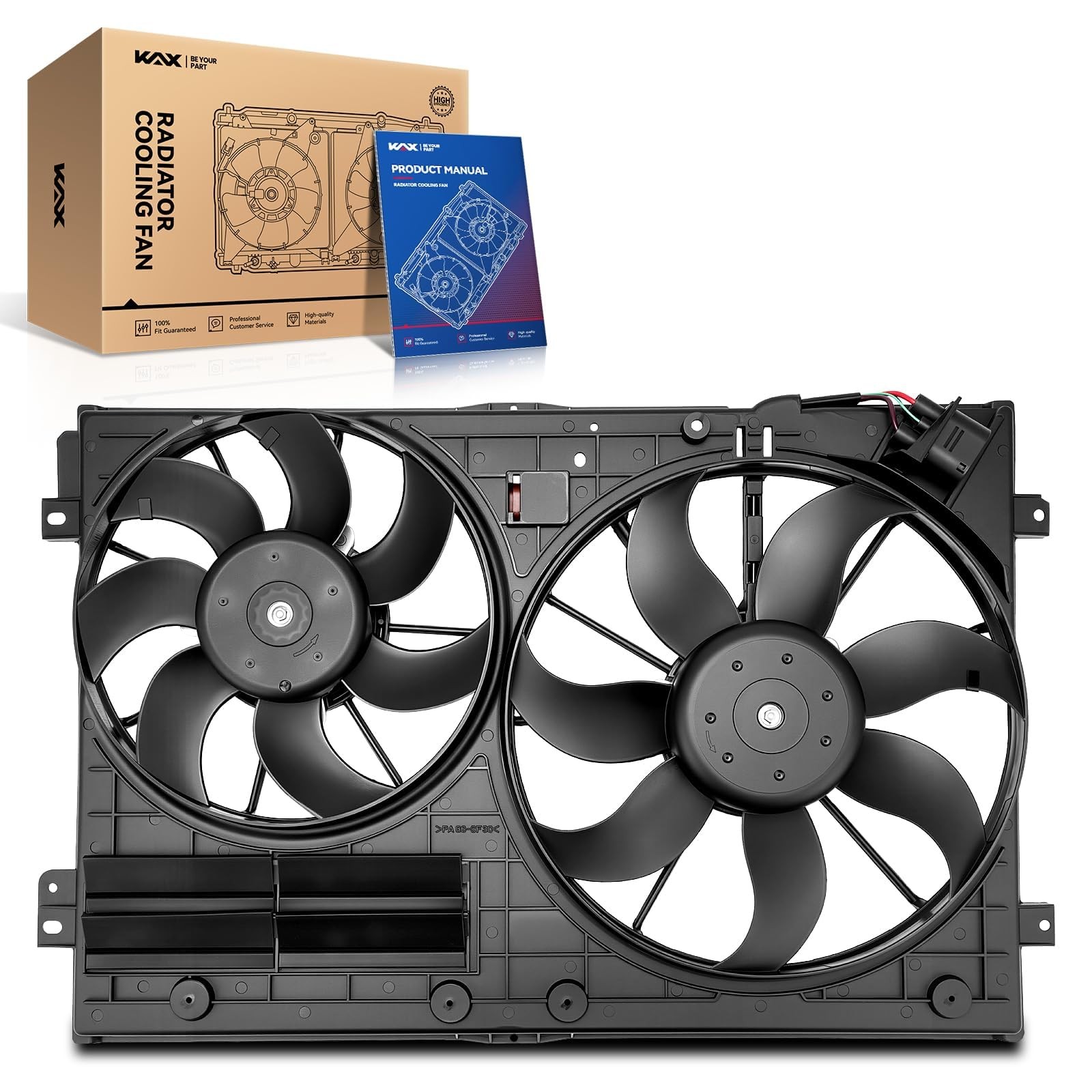 KAX Engine Radiator Cooling Fan for Tiguan Jetta CC GTI