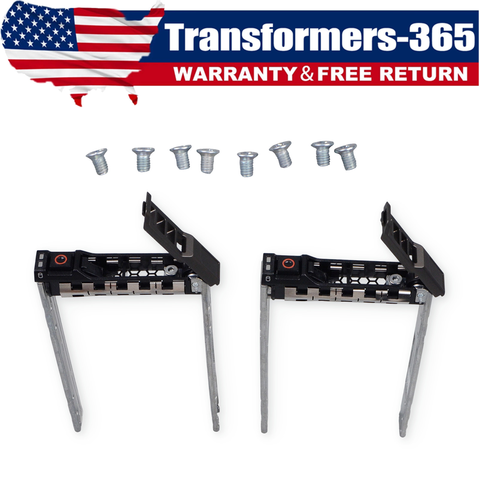 2-Pack G176J 2.5" HDD Tray Caddy for Dell PowerEdge R620 R710 R720 R730 R730XD
