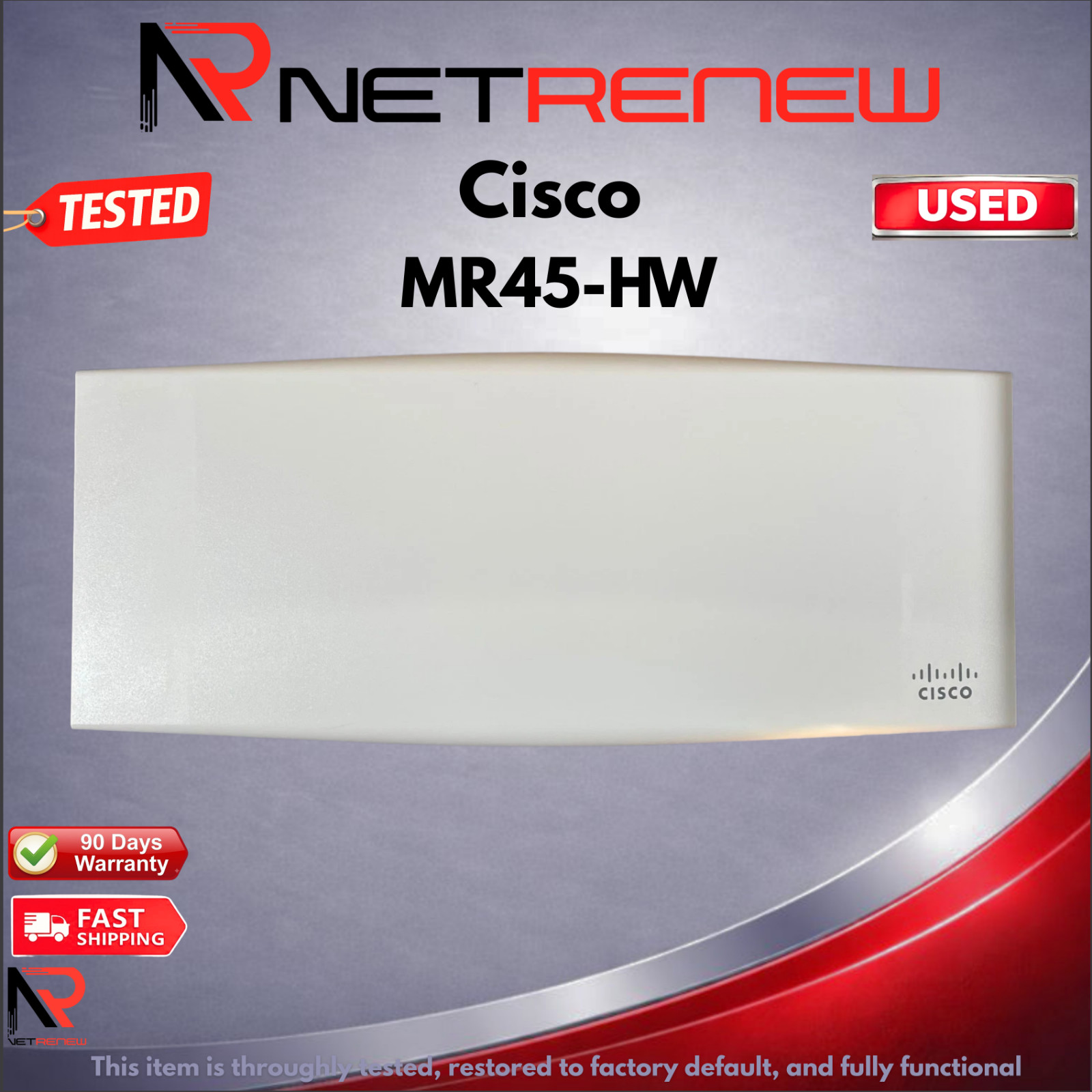 Cisco Meraki MR45-HW Wireless Cloud Access Point w/ Mounting Kit
