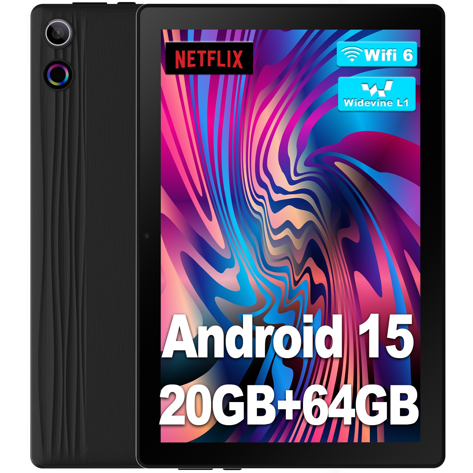 Urao 10.1 inch Android 15 LCD Tablet 20GB ROM 64GB With Keyboard/Mouse/Stylus