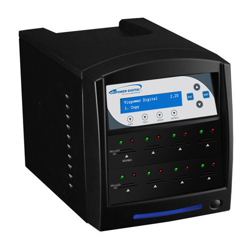 1-7 Vinpower SD MicroSD Secure Digital Card Flash Duplicator Copy SDSHARK-7T-BK