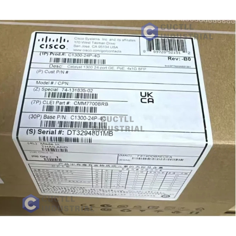 NEW Cisco C1300-24P-4G 24 Port Gigabit PoE+ Managed Network Switch 