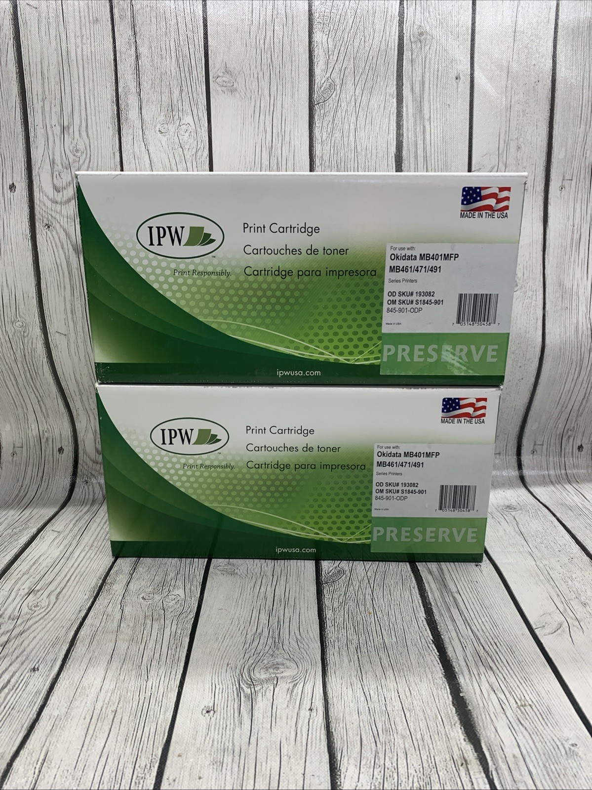 (2) IPW Preserve 845-05A-ODP HP 05A CE505A Black Toner Cartridge
