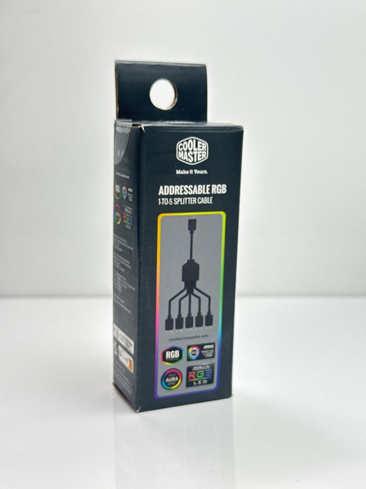 Cooler Master 1-to-5 ARGB Splitter Cable 3-Pin Addressable RGB Sync