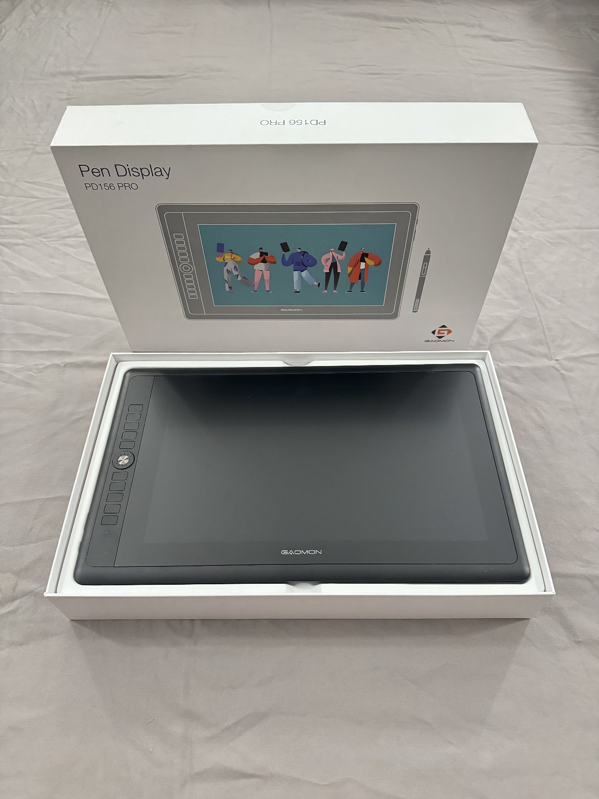 GAOMON PD156 PRO - 15.6" Pen Display Drawing Art Tablet Monitor Sketch Pad Used