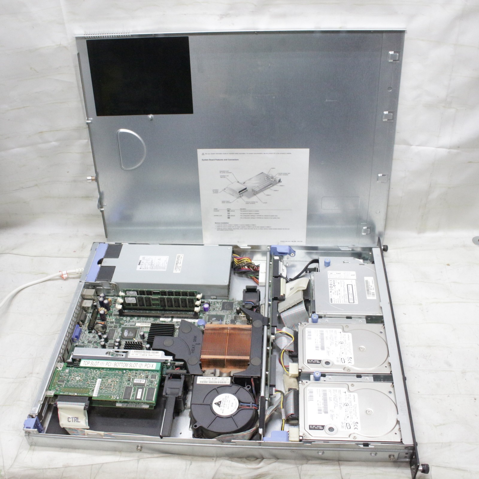 Dell PowerEdge 650 2X 512 MB Ram 2X 36GB HDD For Parts Or Repair