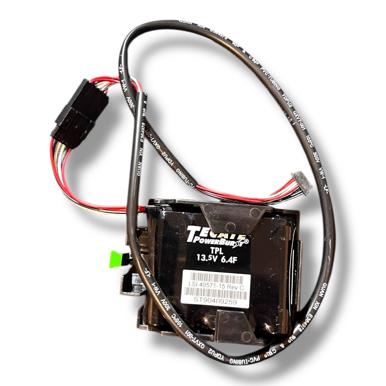LSI RAID SuperCap 49571-15 Rev C Tecate TPL 13.5V 6.4F + Cable Mount Kit 9361-8i