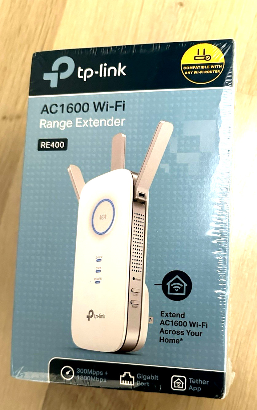 TP-Link AC1600 Range Extender - RE400. Sealed Box