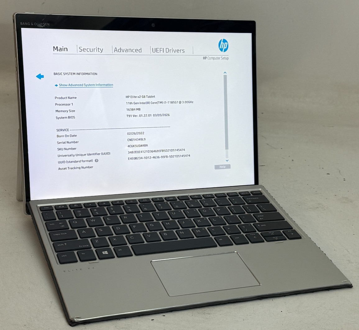 HP Elite x2 G8 2in1 13" (i7-1185G7 3.0GHz - 16GB RAM - 256GB SSD - Win11Home)*