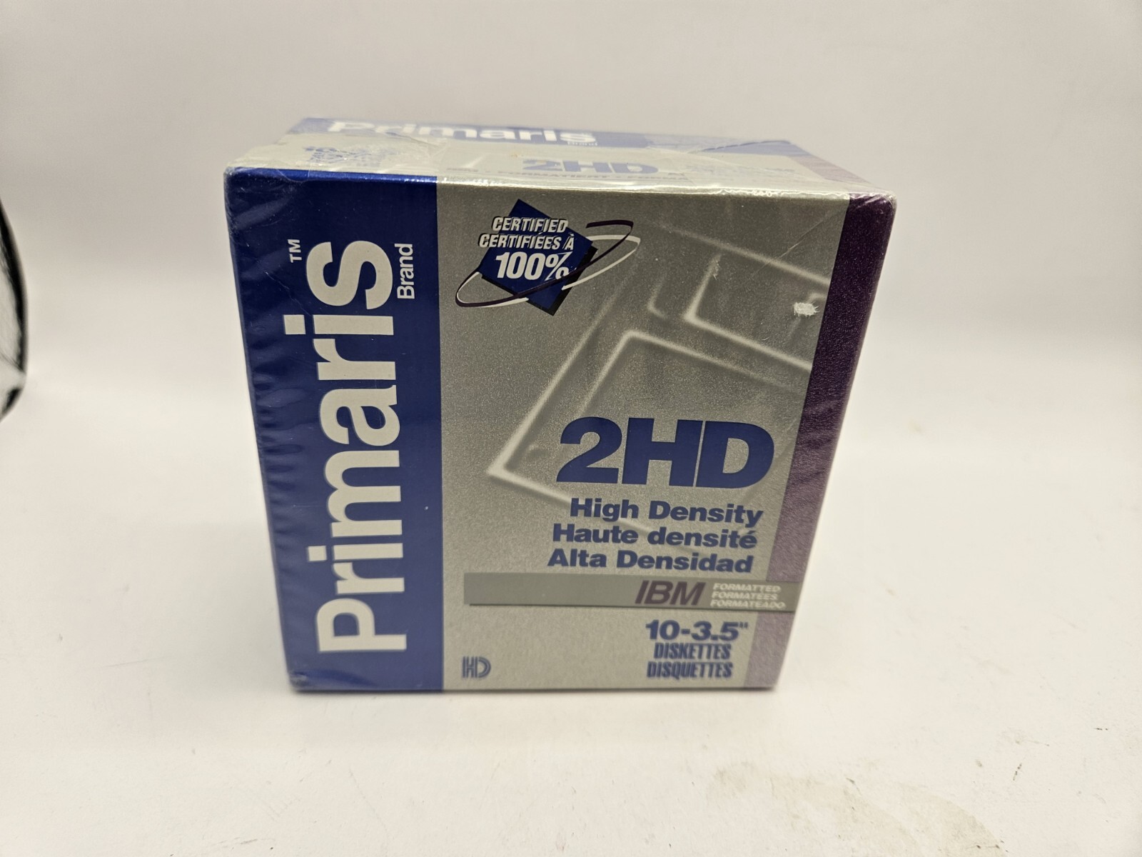 Primaris 3.5" IBM 2HD High Density Diskettes 10 Floppy Disks New And Never used.