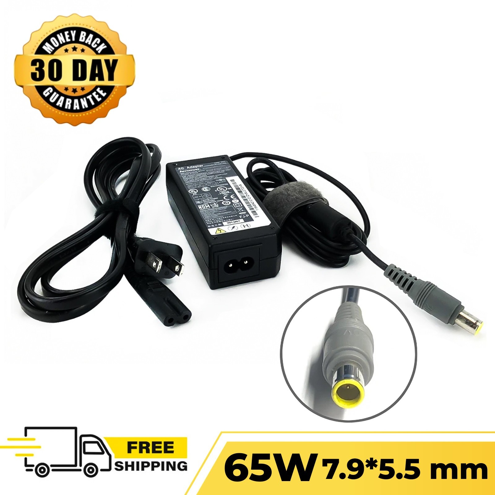 65W Genuine Lenovo Power Supply AC Adapter for Laptop 3000 N100 N200