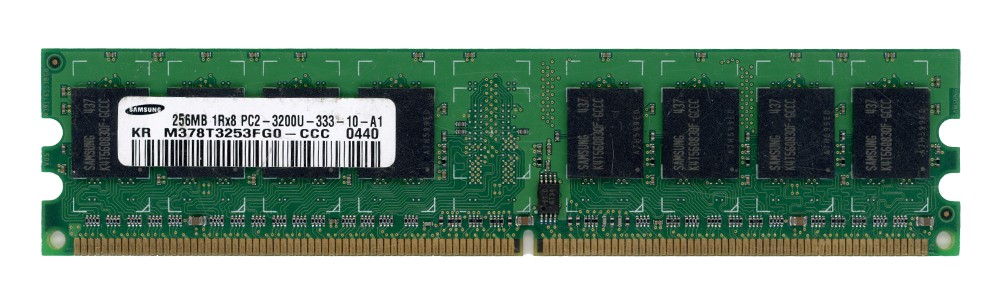 MEMORY SAMSUNG 256MB DDR2 PC2-3200U 400MHz M378T3253FG0-CCC Non-ECC