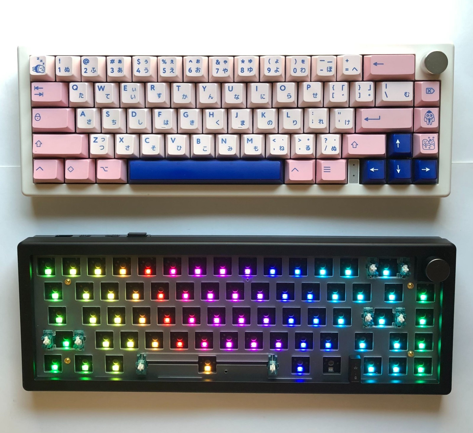 GMK67 Hot Swap Custom Mechanical Keyboard Kit RGB Backlit USB Bluetooth - BLACK