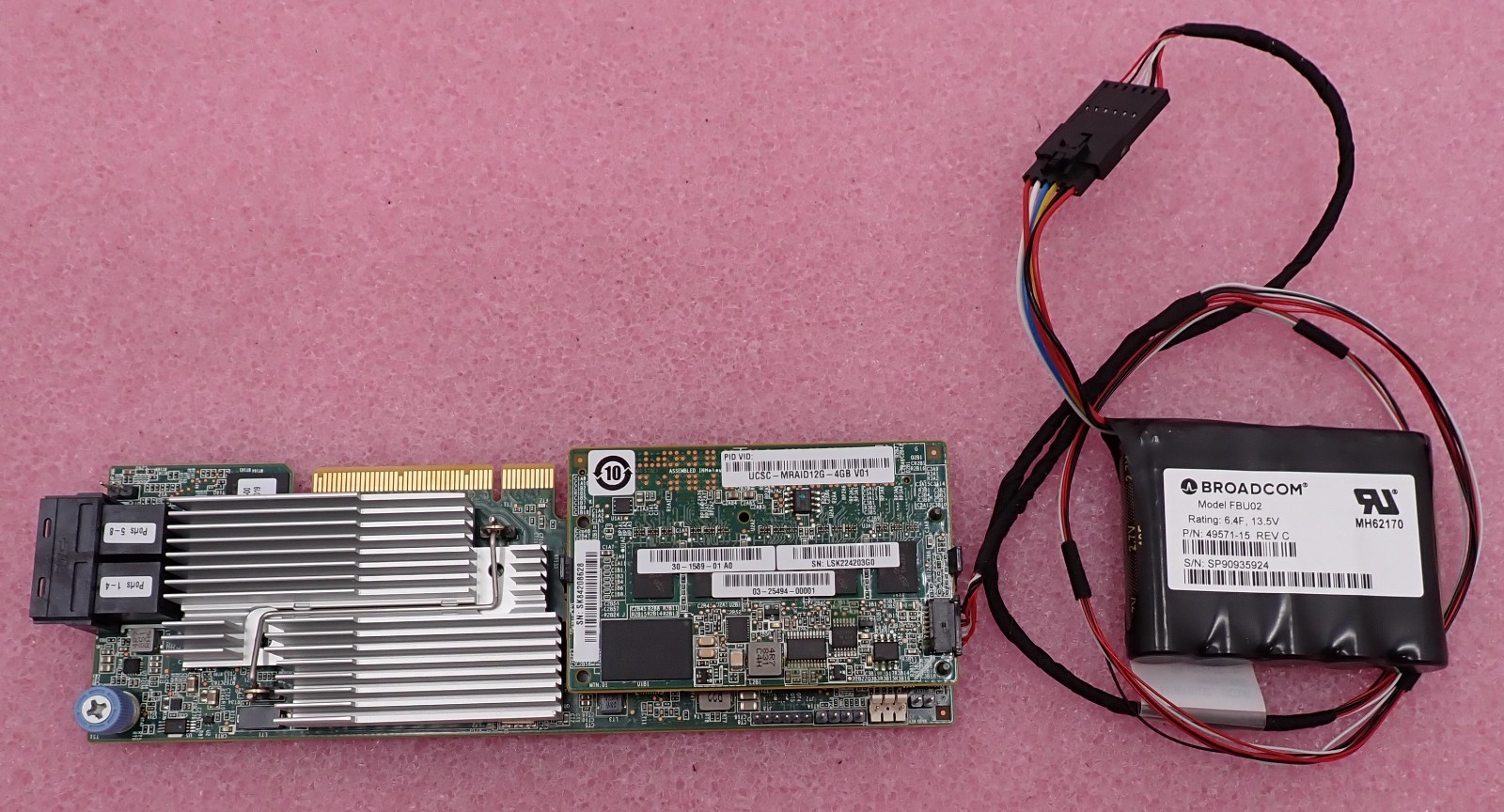 Cisco UCSC-MRAID12G SAS 12G RAID Controller 4GB Cache UCSC-MRAID12G-4GB +Battery