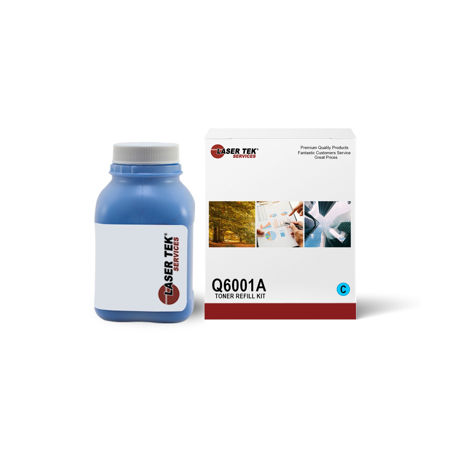 LTS 124A Q6001A Cyan Toner Refill Kit Compatible for HP LaserJet 1600 2600