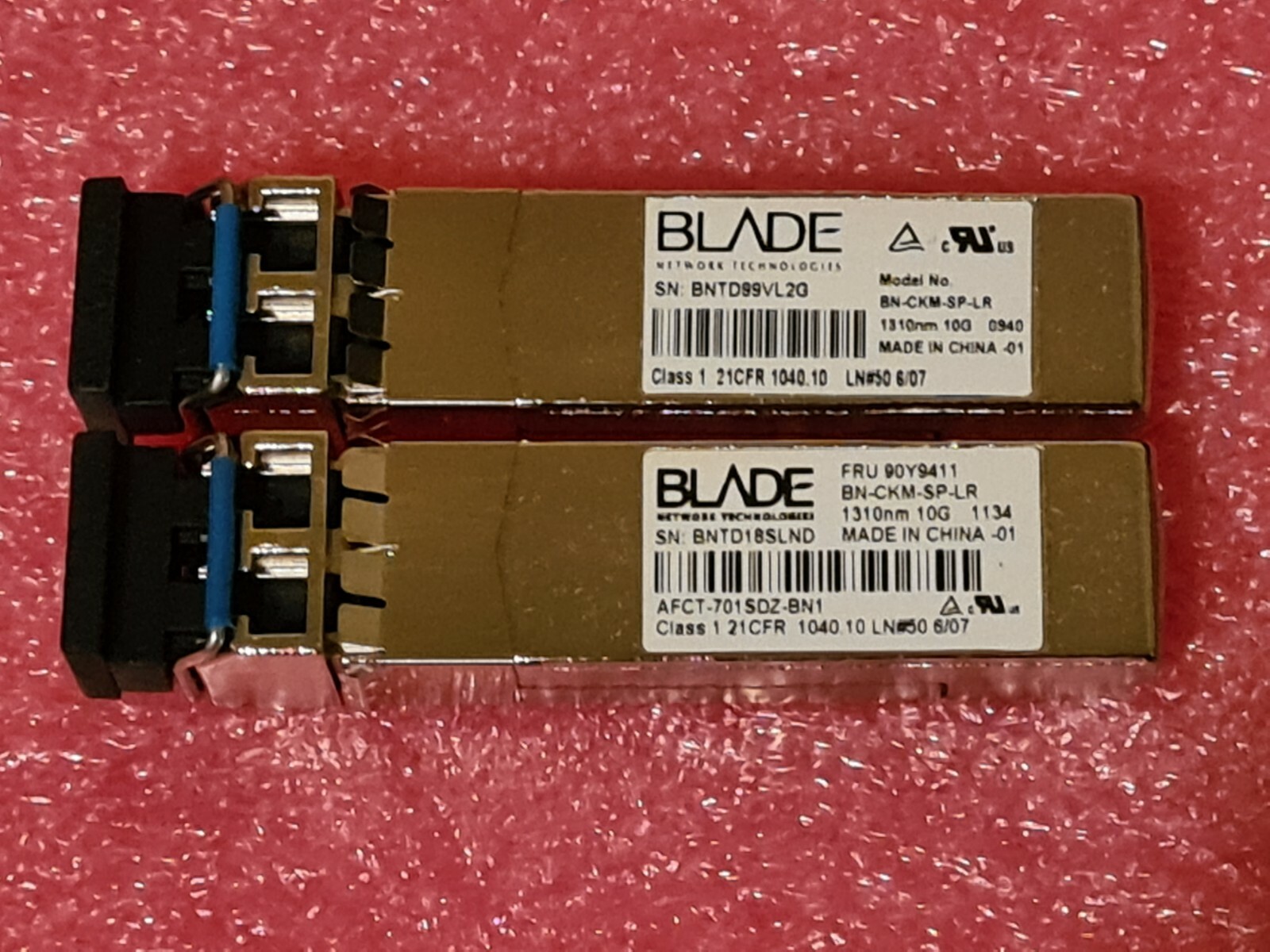 Genuine IBM / BLADE 10G BN-CKM-SP-LR SFP+LR 1310nm 10km SMF 90Y9412 90Y9411