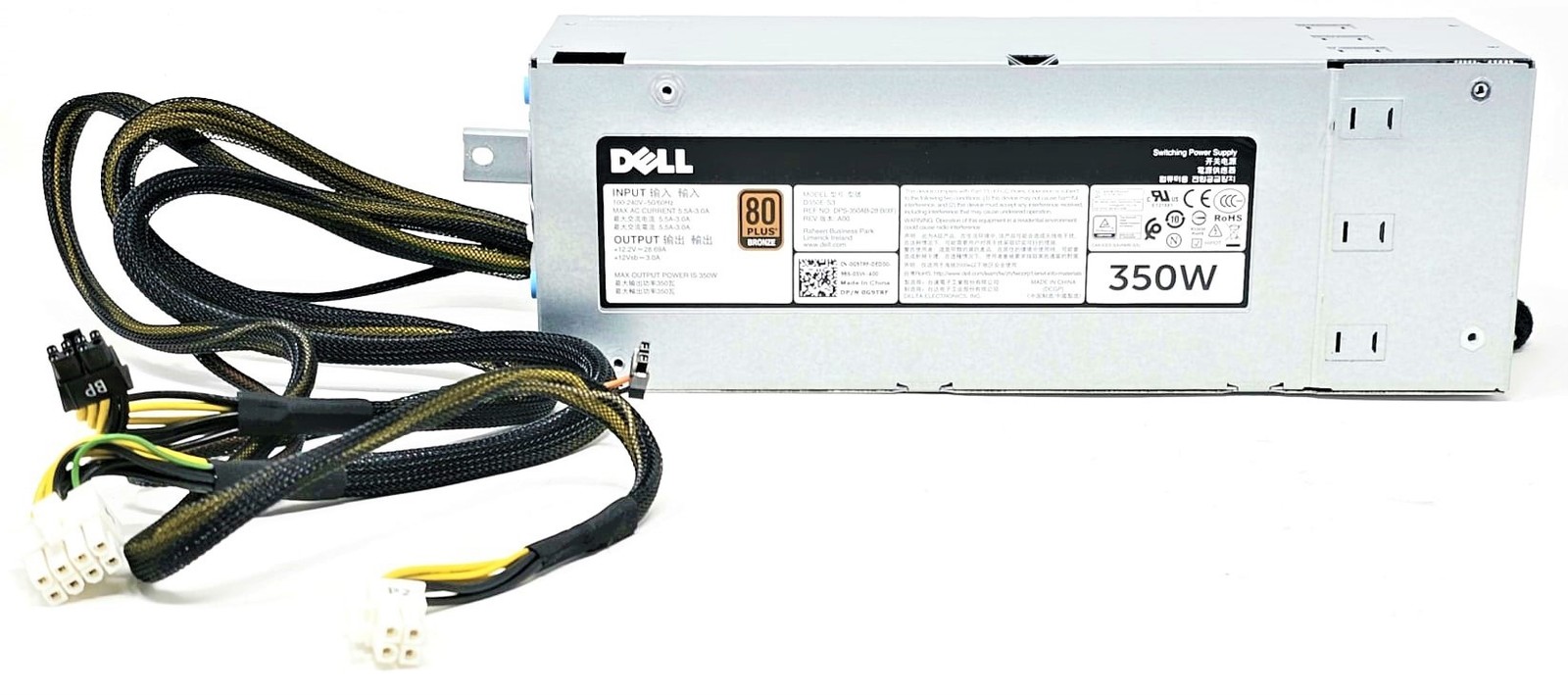 Power supply unit Dell 350W 100-240V AC 50/60Hz 80+ Bronze G14 NW98H