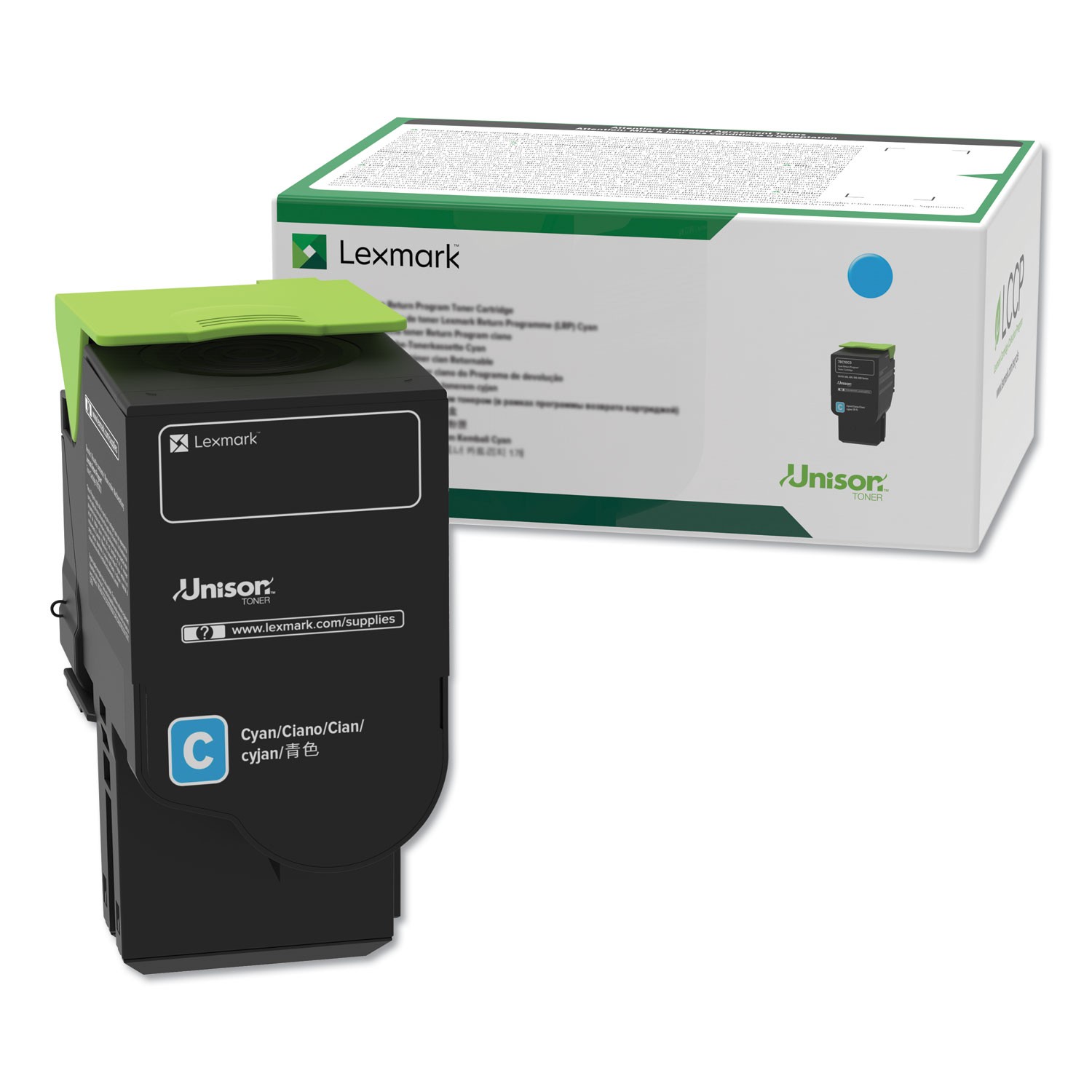 Lexmark C241XC0 Return Program Extra High-Yield Toner, 3500 Page-Yield, Cyan